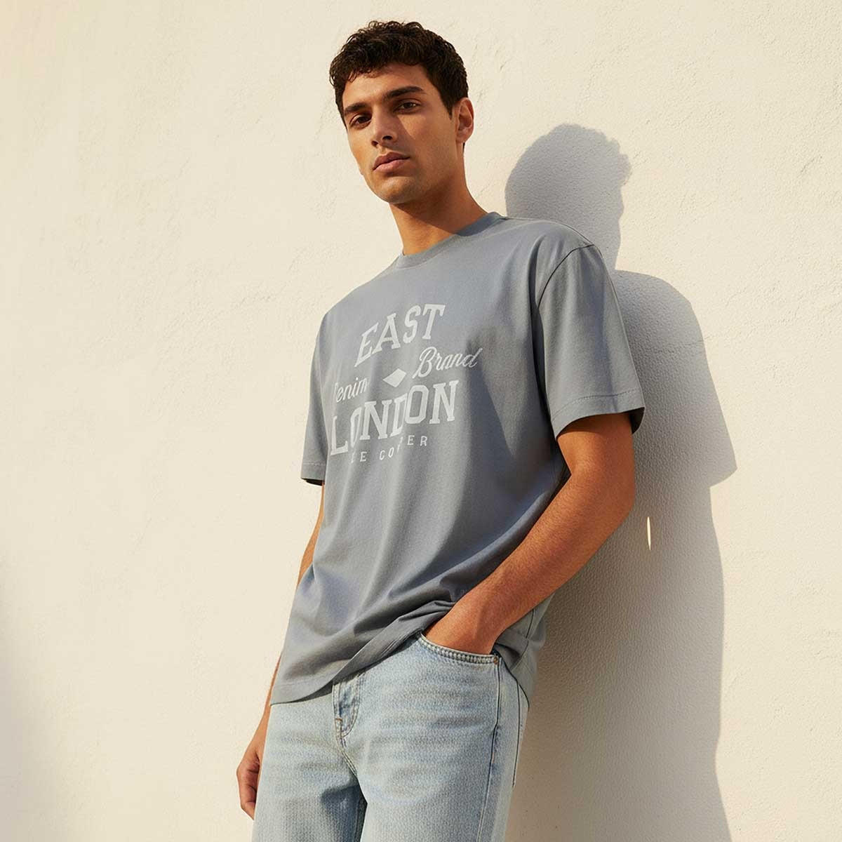 Lee Cooper Regular Fit Crew Neck Short Sleeves Logo Print T-shirt-men-clothing-tshirtsandpolos-tshirts-image-1