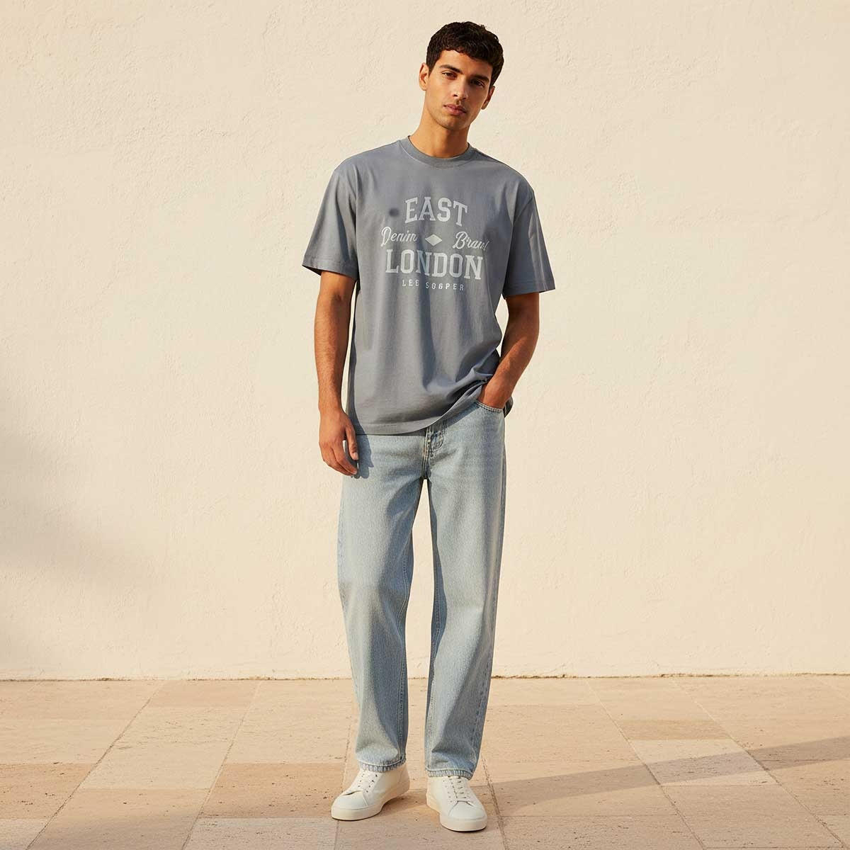 Lee Cooper Regular Fit Crew Neck Short Sleeves Logo Print T-shirt-men-clothing-tshirtsandpolos-tshirts-image-3