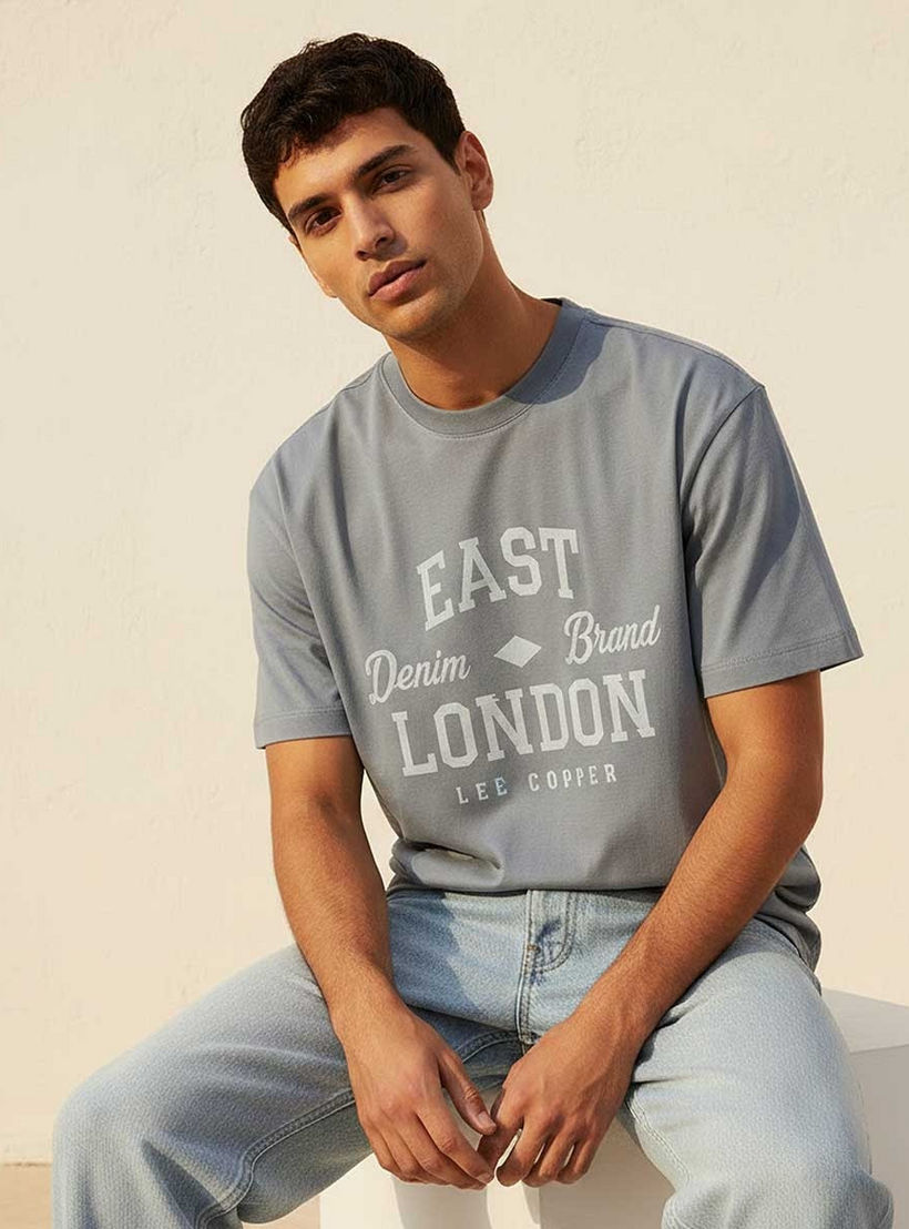 Lee Cooper Regular Fit Crew Neck Short Sleeves Logo Print T-shirt-men-clothing-tshirtsandpolos-tshirts-image-5