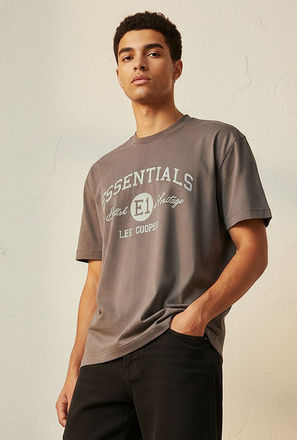 Lee Cooper Regular Fit Crew Neck Short Sleeves Logo Print T-shirt-men-clothing-tshirtsandpolos-image-1