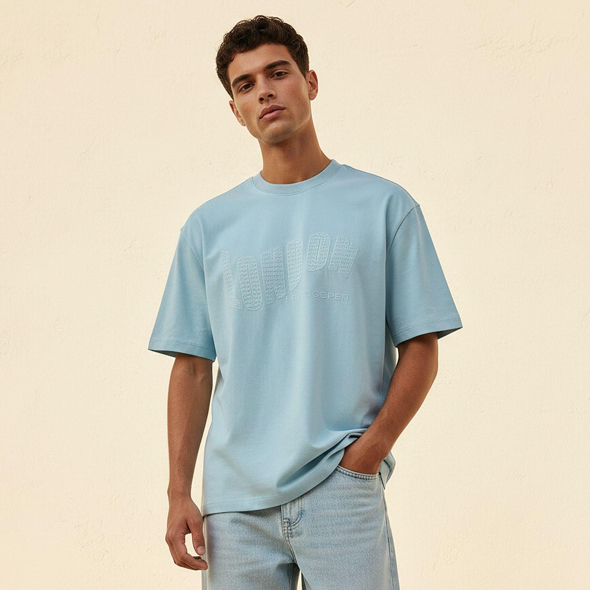 Lee Cooper Regular Fit Crew Neck Embroidered T-shirt-men-clothing-tshirtsandpolos-tshirts-image-1