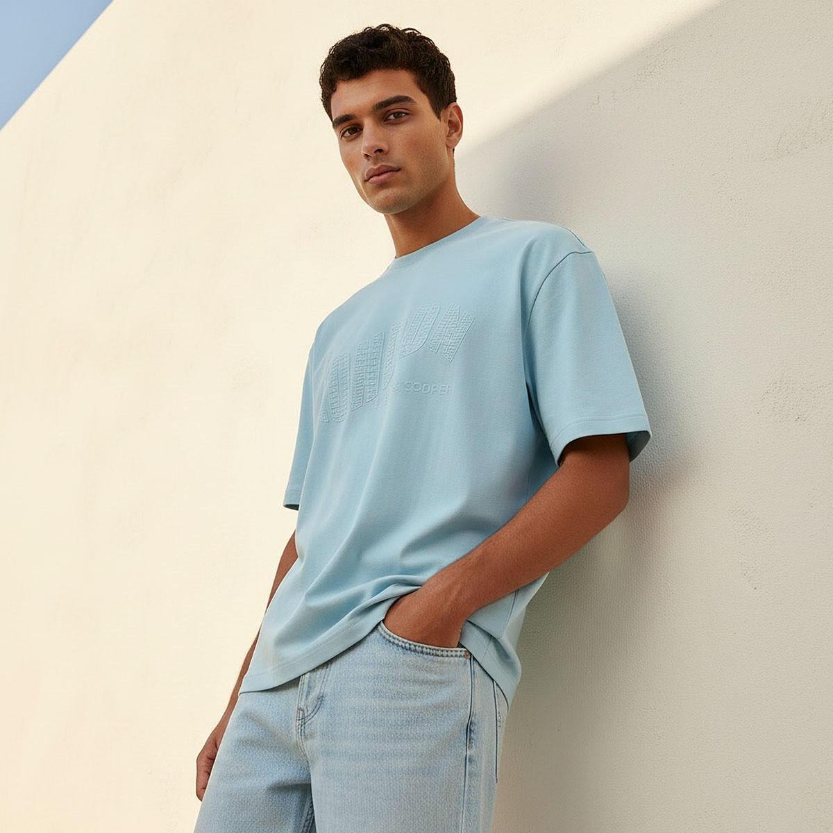 Lee Cooper Regular Fit Crew Neck Embroidered T-shirt-men-clothing-tshirtsandpolos-tshirts-image-5
