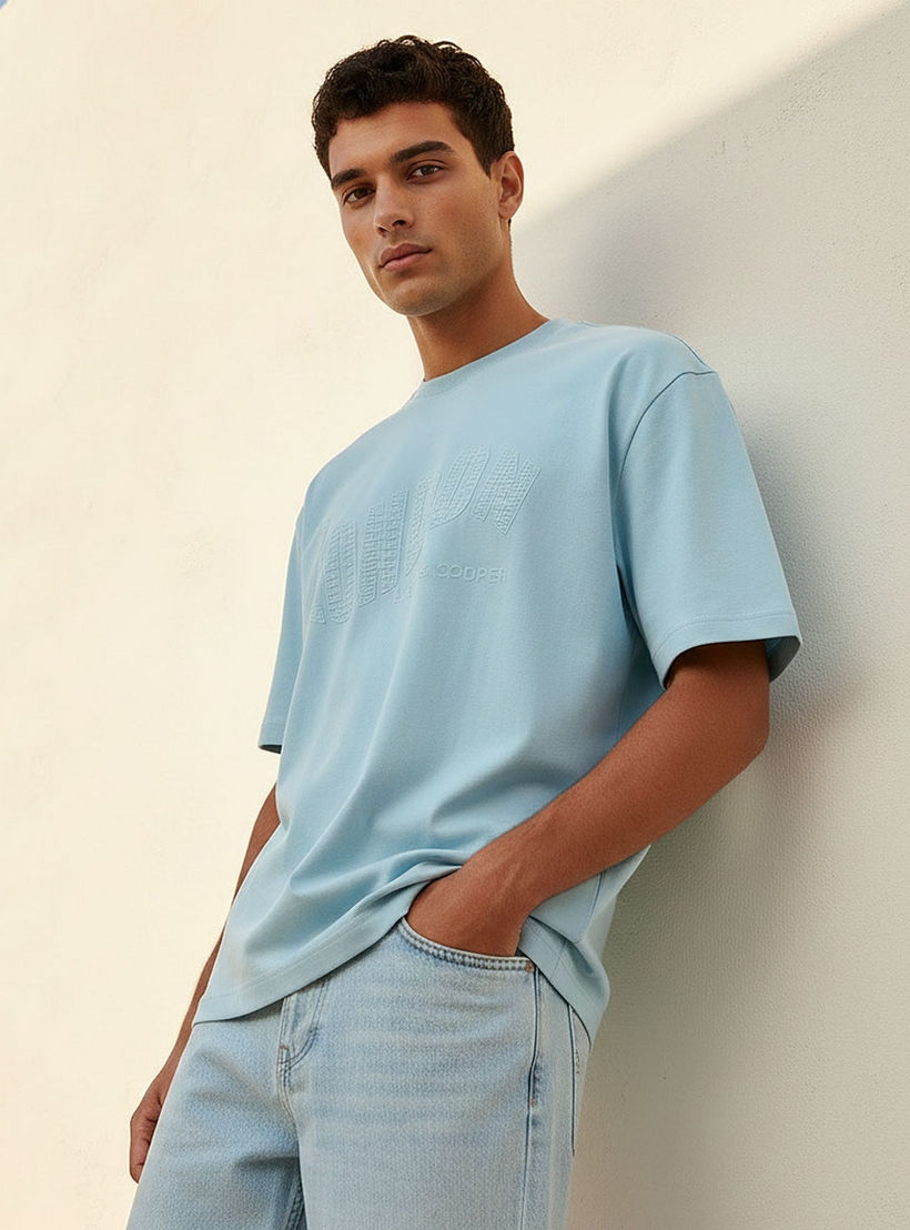 Lee Cooper Regular Fit Crew Neck Embroidered T-shirt-men-clothing-tshirtsandpolos-tshirts-image-5