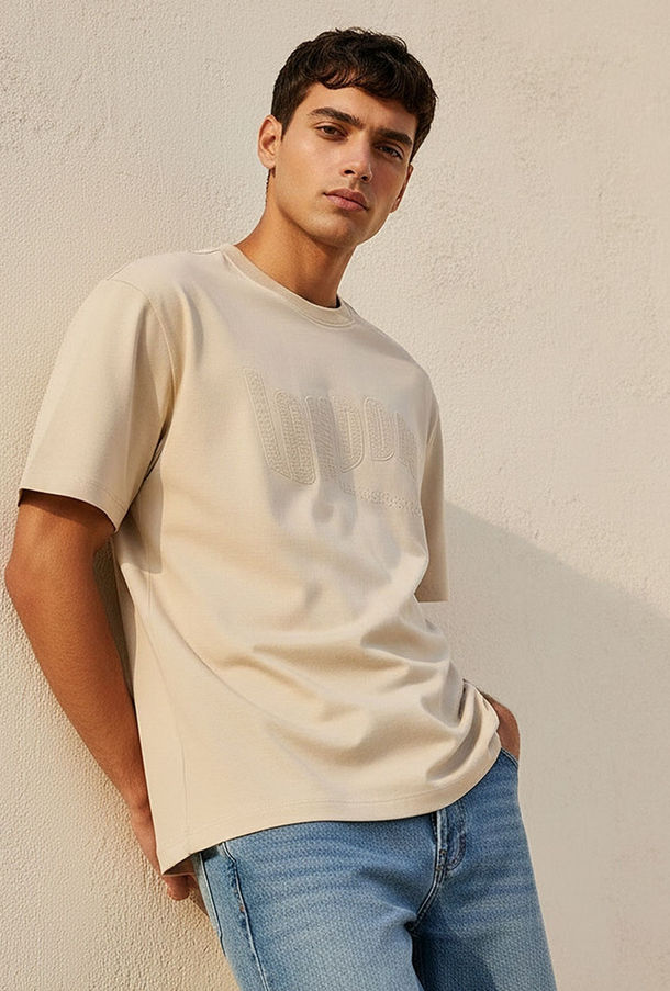 Lee Cooper Regular Fit Crew Neck Embroidered T-shirt-men-clothing-tshirtsandpolos-image-1