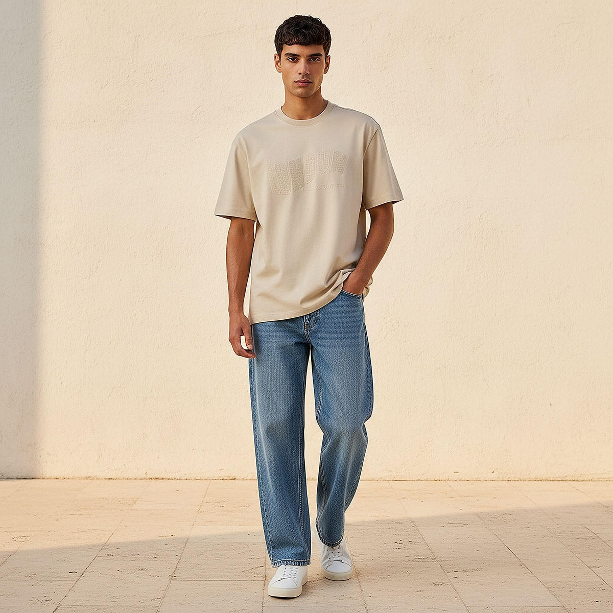 Lee Cooper Regular Fit Crew Neck Embroidered T-shirt-men-clothing-tshirtsandpolos-tshirts-image-3
