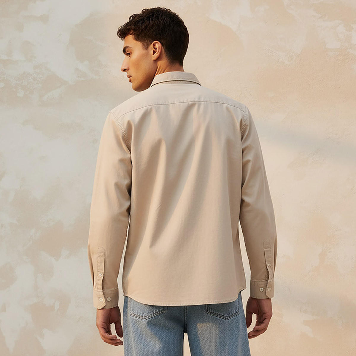 قميص بقصة عادية وياقة وأكمام قصيرة للرجال من لي كوبر-men-clothing-shirts-image-4