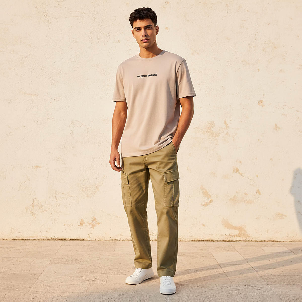 Lee Cooper Men Regular Fit Crew Neck Short Sleeve Logo Print T-shirt-men-clothing-tshirtsandpolos-tshirts-image-3