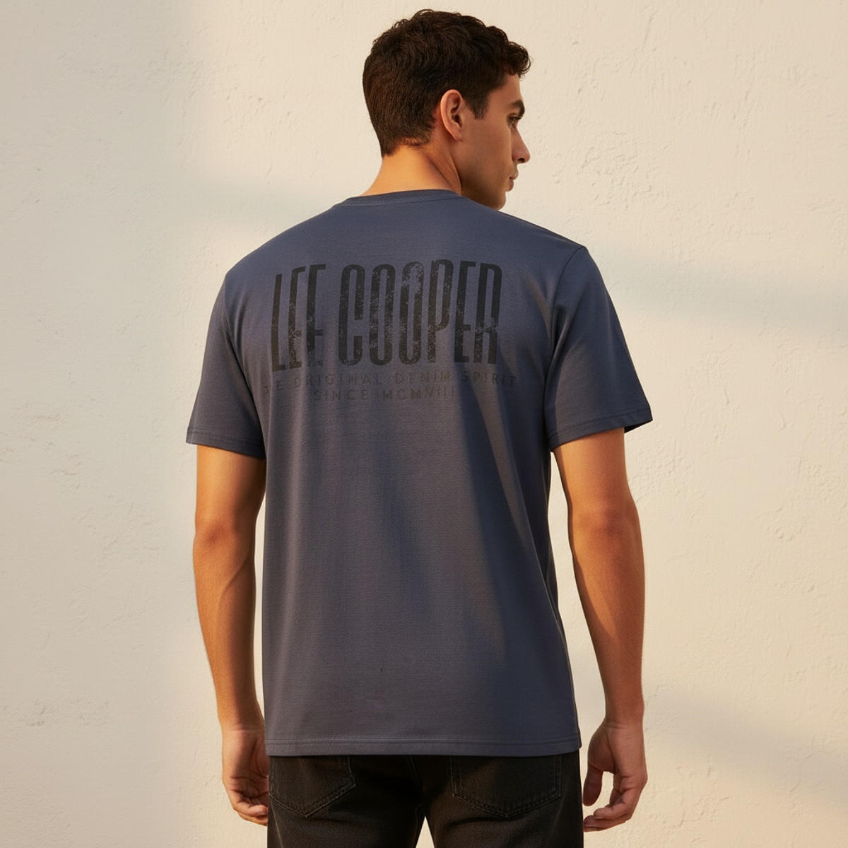 Lee Cooper Men Regular Fit Crew Neck Short Sleeve Logo Print T-shirt-men-clothing-tshirtsandpolos-tshirts-image-4