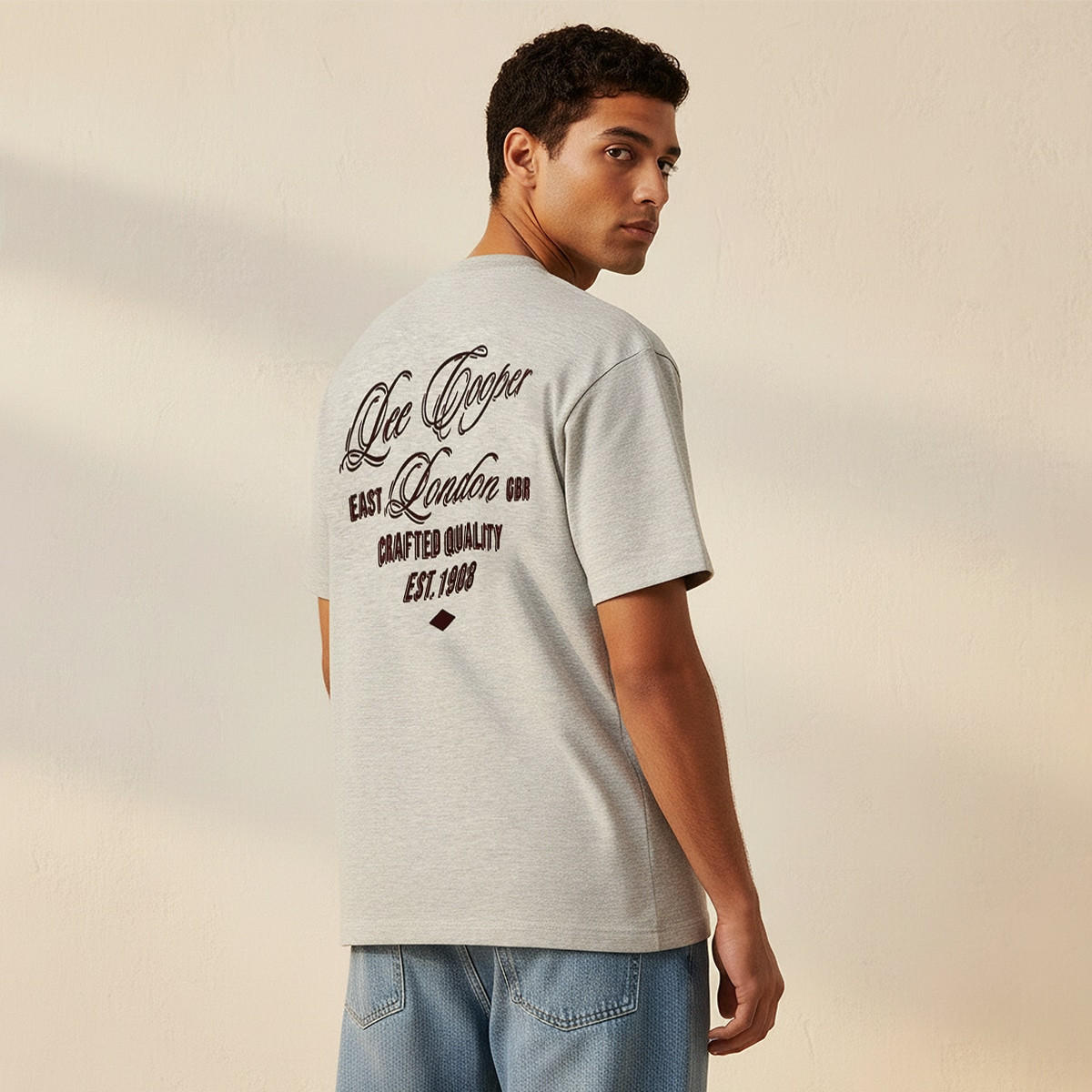 Lee Cooper Regular Fit Crew Neck Short Sleeves Logo Badge T-shirt-men-clothing-tshirtsandpolos-tshirts-image-4