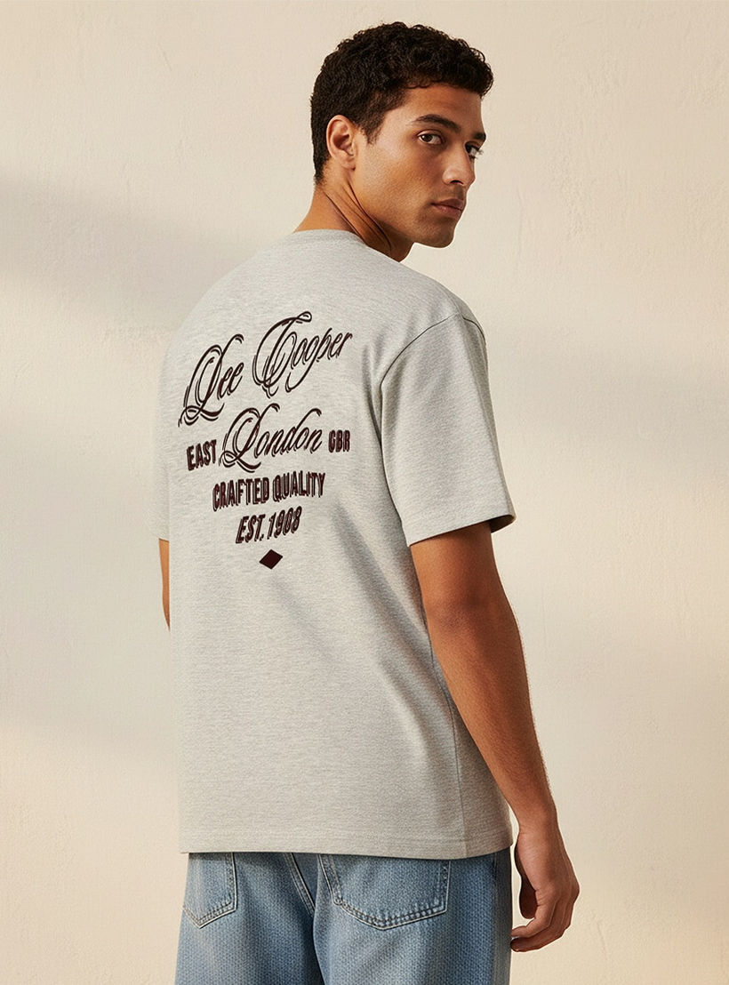 Lee Cooper Regular Fit Crew Neck Short Sleeves Logo Badge T-shirt-men-clothing-tshirtsandpolos-tshirts-image-4