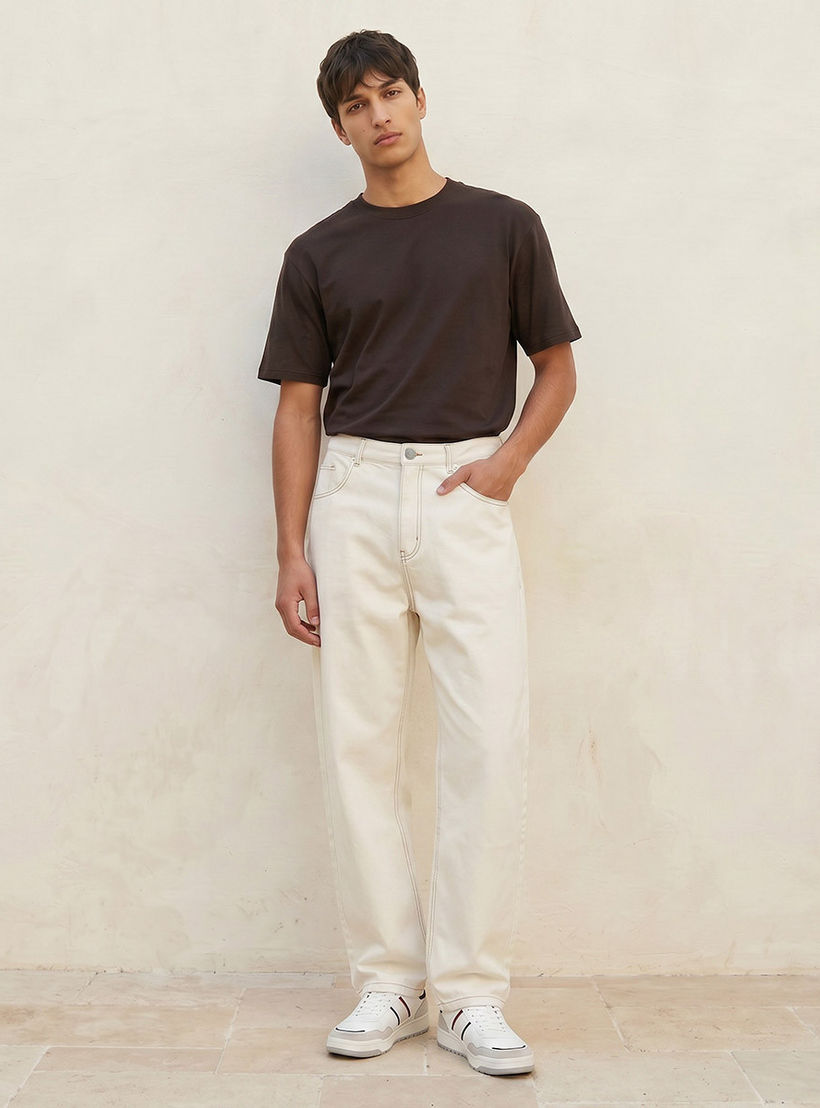 Lee Cooper Baggy Fit Cotton Jeans-men-clothing-bottoms-trousersandchinos-trousers-image-3