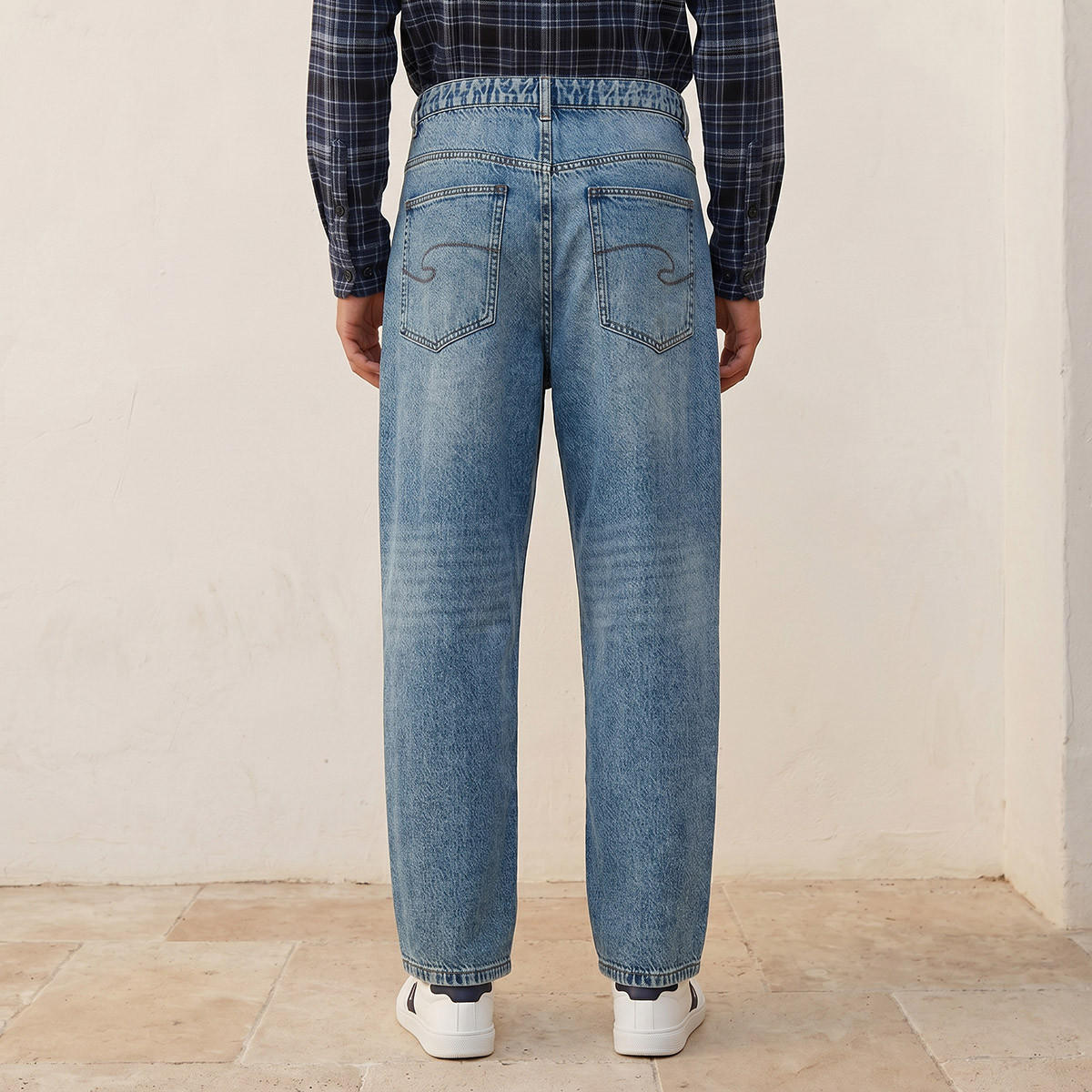 Lee Cooper Baggy Fit Cotton Jeans-men-clothing-bottoms-trousersandchinos-trousers-image-4