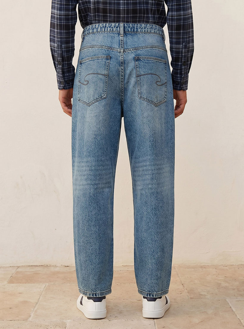 Lee Cooper Baggy Fit Cotton Jeans-men-clothing-bottoms-trousersandchinos-trousers-image-4