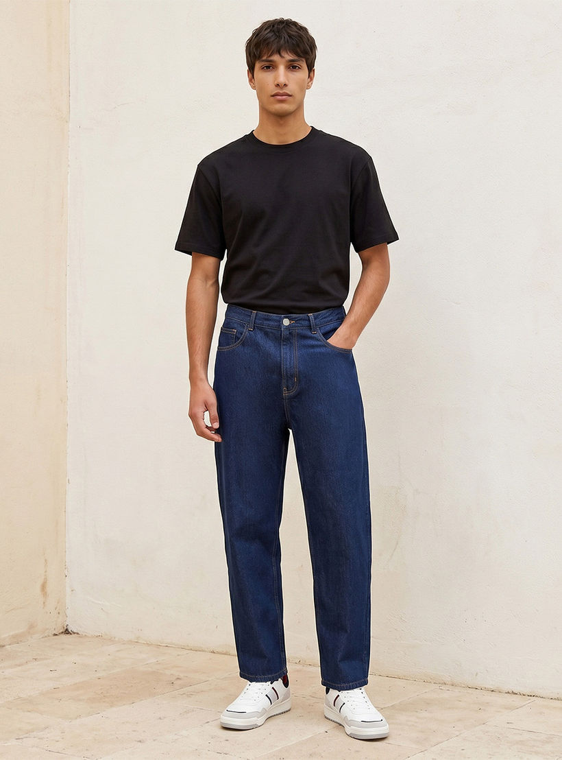 Lee Cooper Baggy Fit Cotton Jeans-men-clothing-bottoms-trousersandchinos-trousers-image-3