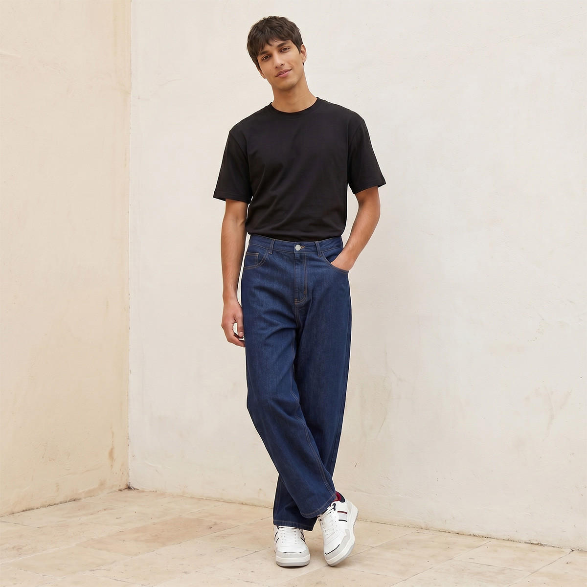 Lee Cooper Baggy Fit Cotton Jeans-men-clothing-bottoms-trousersandchinos-trousers-image-5