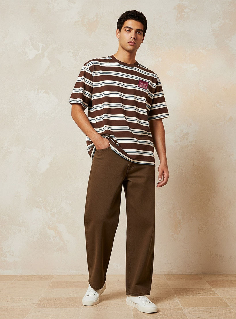 Lee Cooper Regular Fit Crew Neck Short Sleeves Striped T-shirt-men-clothing-tshirtsandpolos-tshirts-image-3