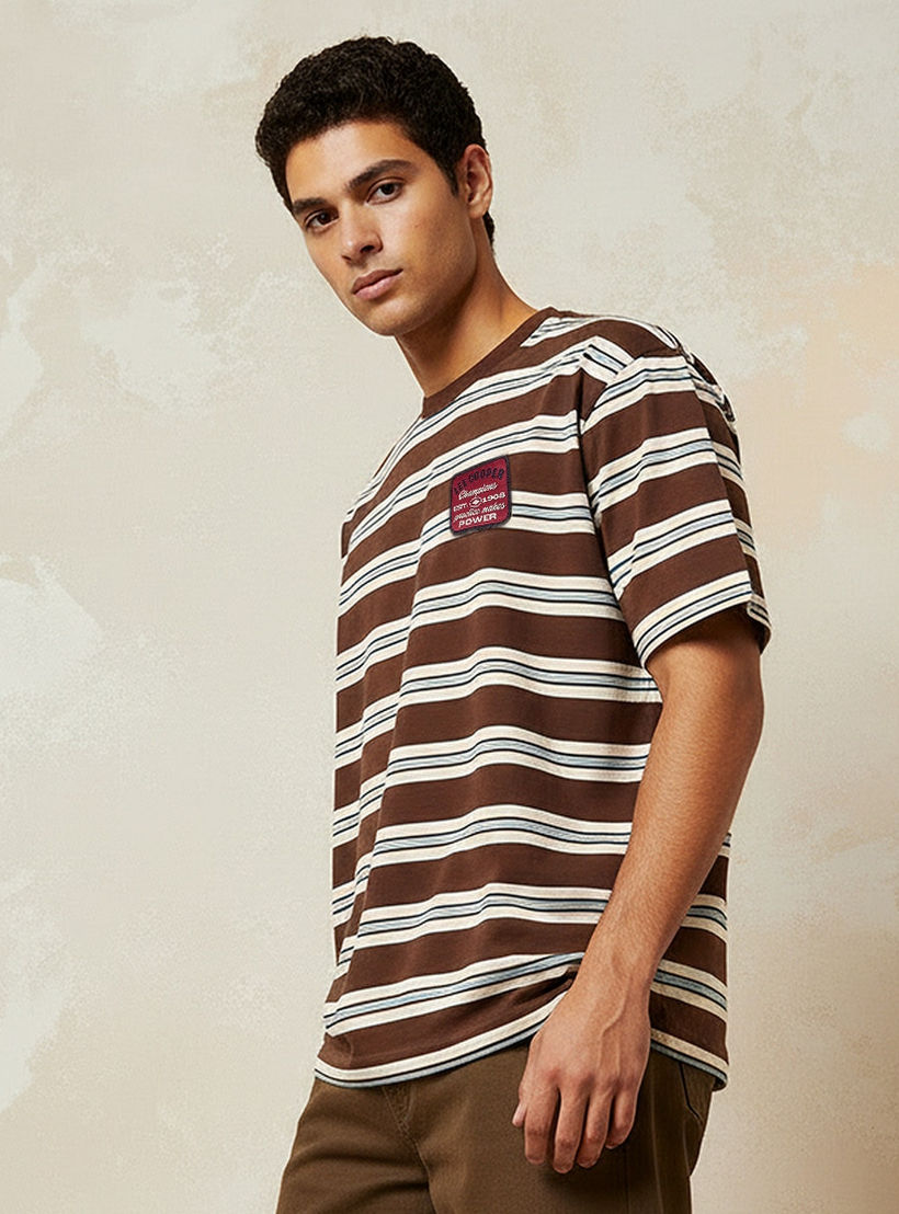 Lee Cooper Regular Fit Crew Neck Short Sleeves Striped T-shirt-men-clothing-tshirtsandpolos-tshirts-image-6