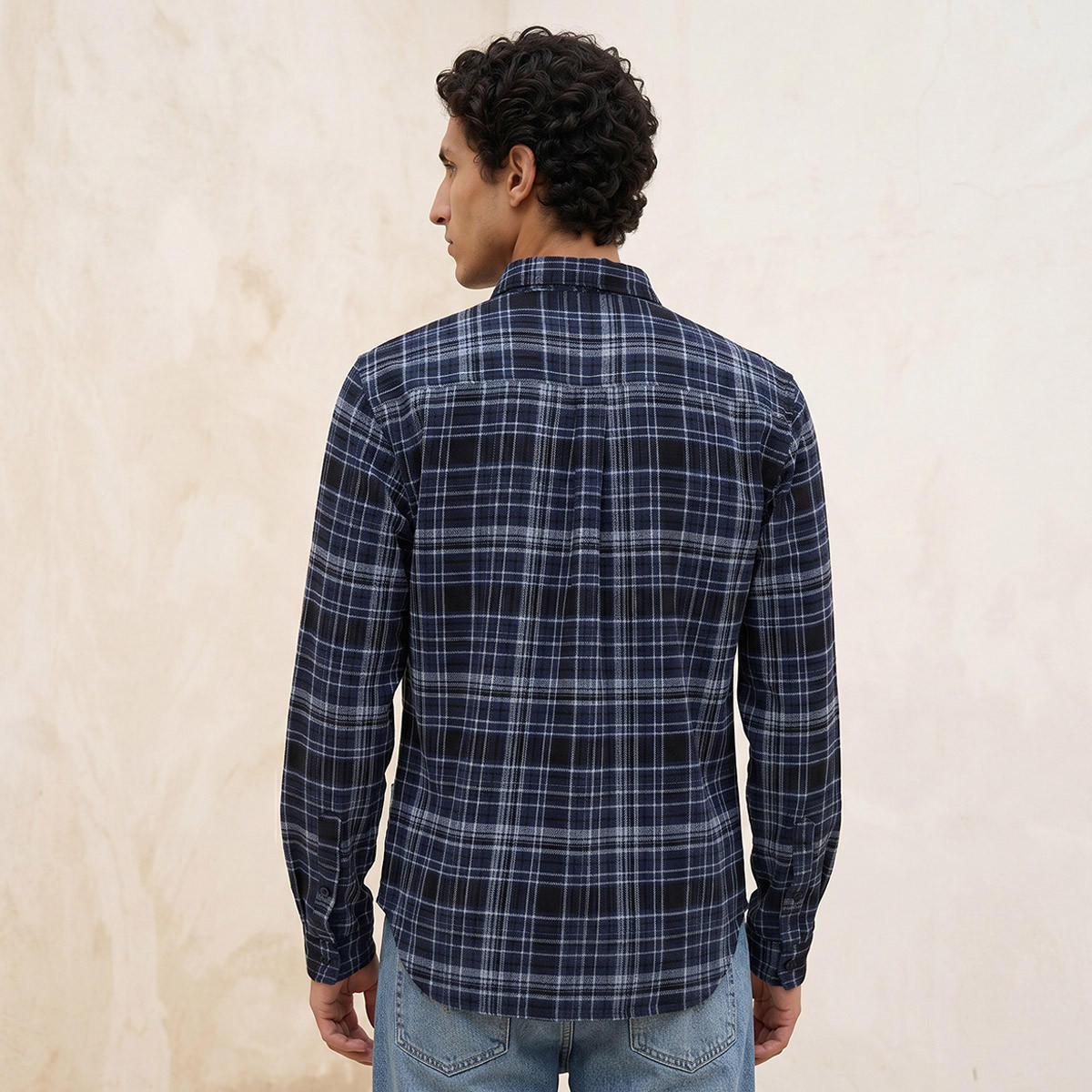 Lee Cooper Regular Fit Collared Checked Long Sleeves Shirt-men-clothing-shirts-image-4