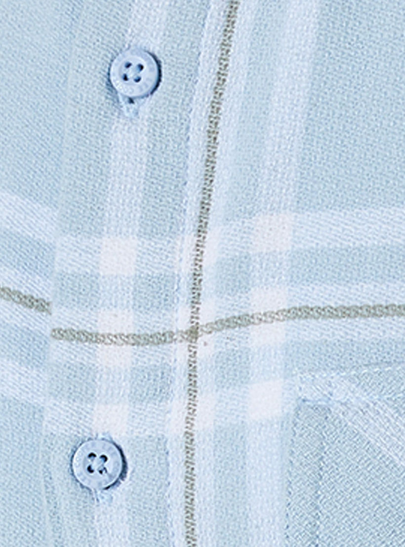 Lee Cooper Regular Fit Collared Checked Long Sleeves Shirt-men-clothing-shirts-image-2