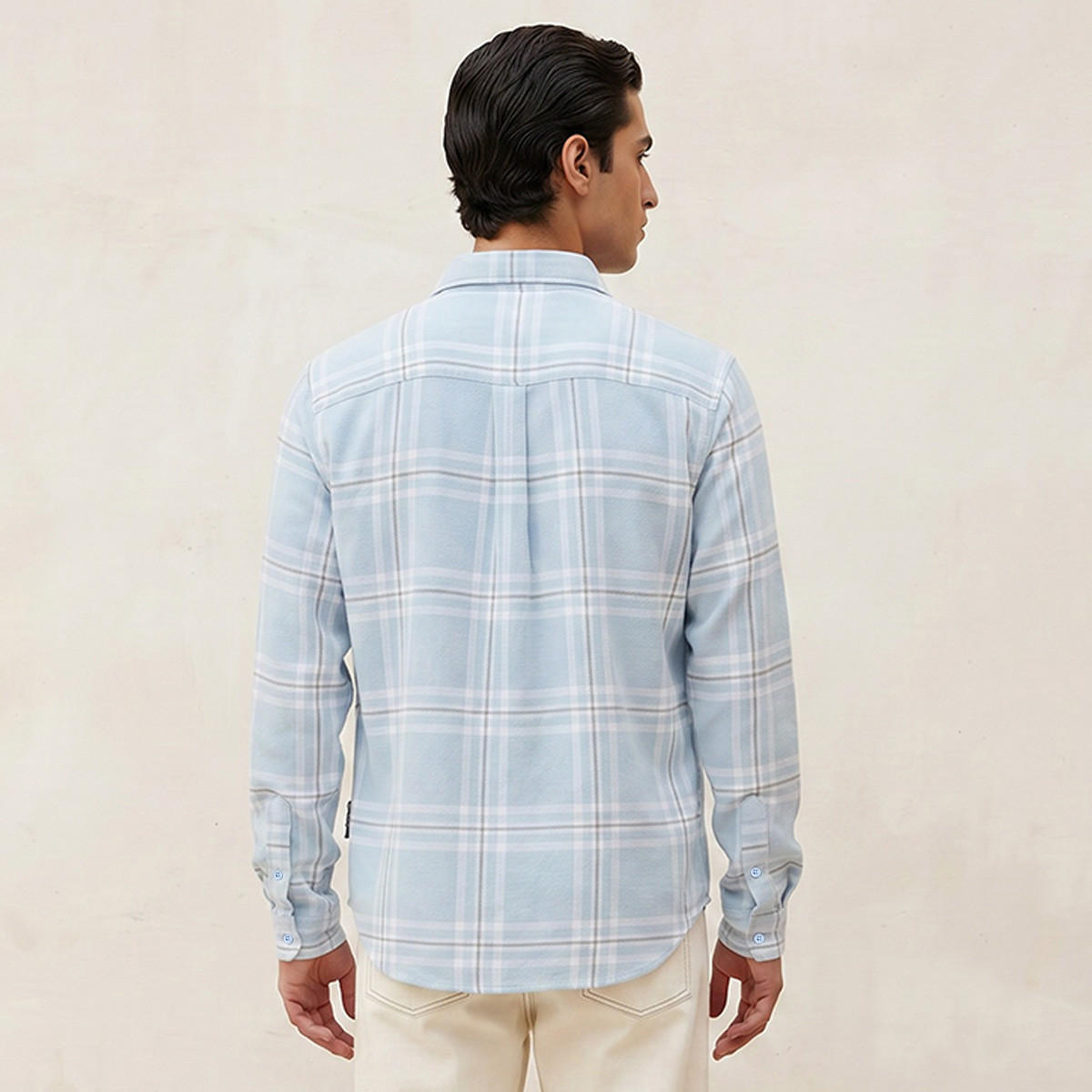 Lee Cooper Regular Fit Collared Checked Long Sleeves Shirt-men-clothing-shirts-image-4