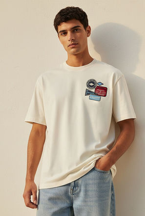 Lee Cooper Crew Neck Short Sleeves Badge Applique T-shirt-men-clothing-tshirtsandpolos-image-1