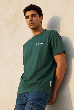 Lee Cooper Regular Fit Crew Neck Short Sleeves Logo Print T-shirt-men-clothing-tshirtsandpolos-image-1