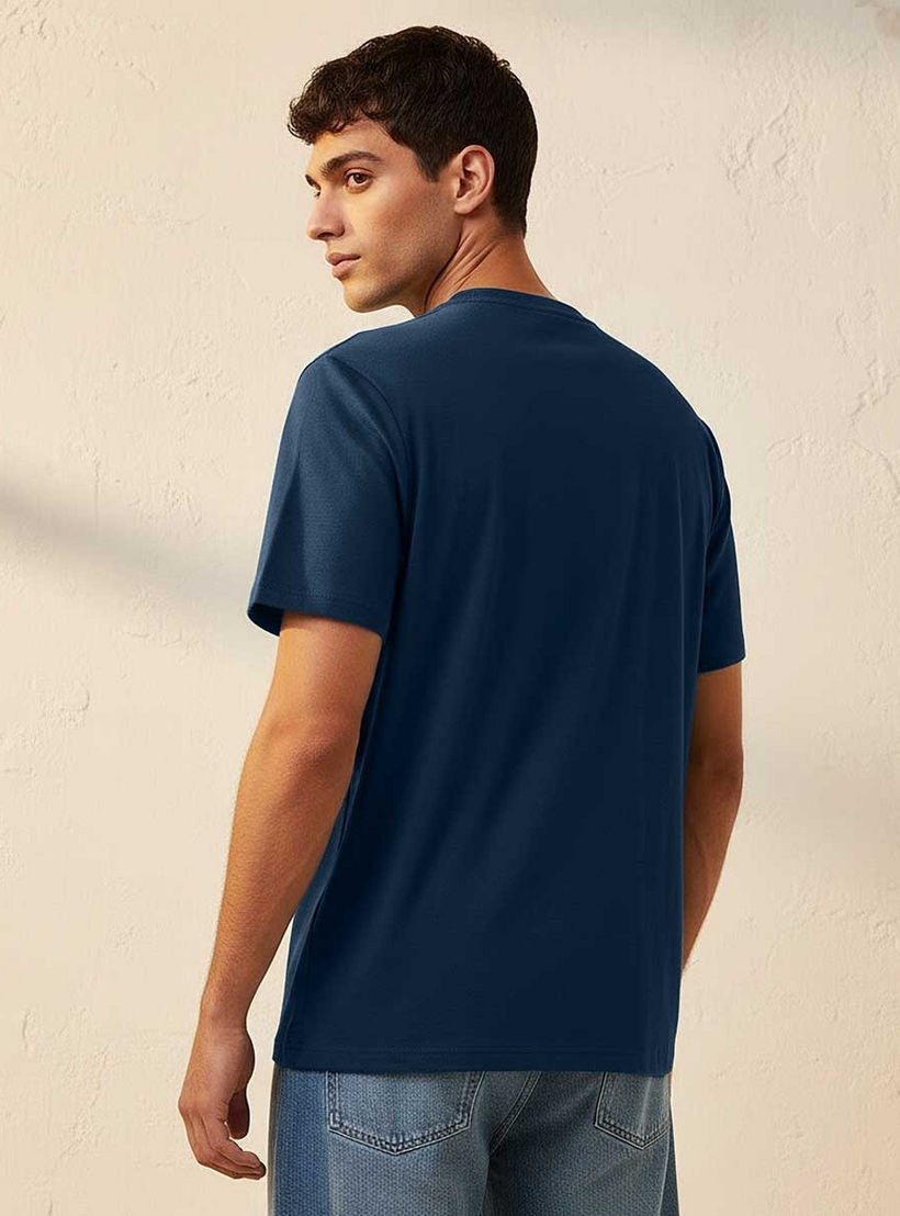 Lee Cooper Regular Fit Crew Neck Short Sleeves Logo Print T-shirt-men-clothing-tshirtsandpolos-tshirts-image-4