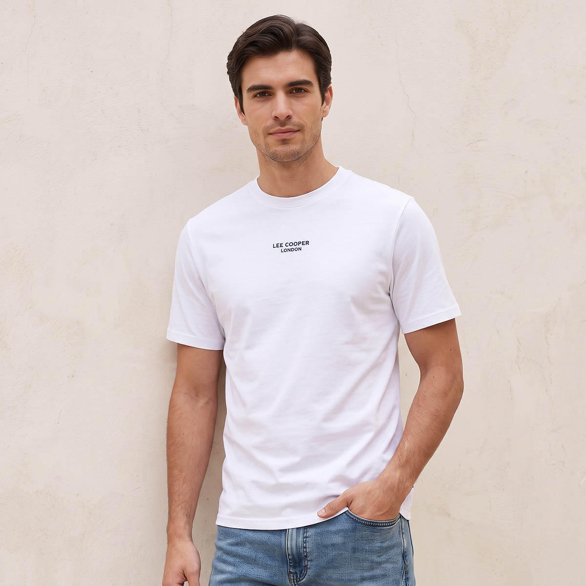 Lee Cooper Regular Fit Crew Neck Short Sleeves Logo Print T-shirt-men-clothing-tshirtsandpolos-tshirts-image-5