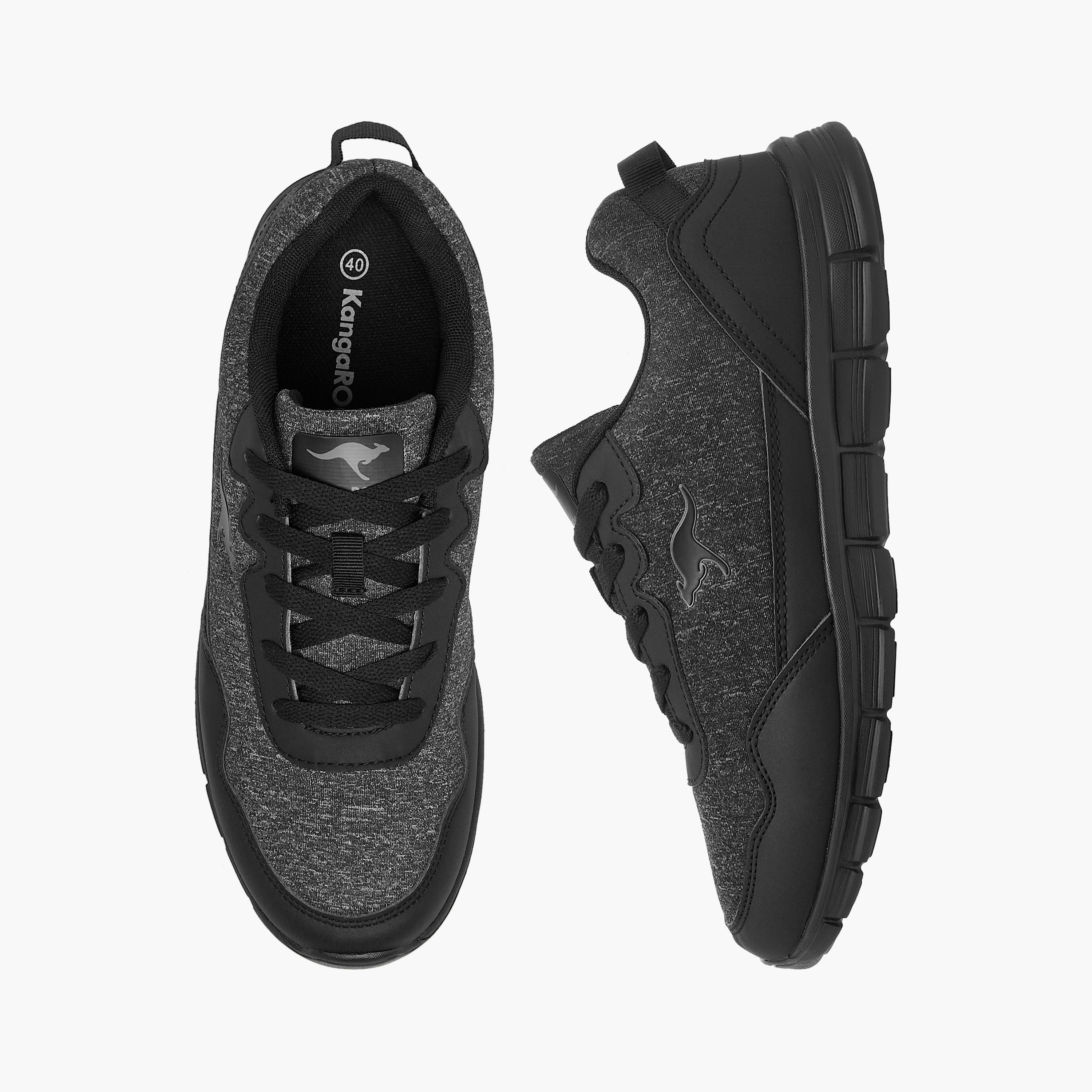 KangaROOS Women's Panelled Sports Shoes with Lace-Up Closure-women-shoes-sports-image-1