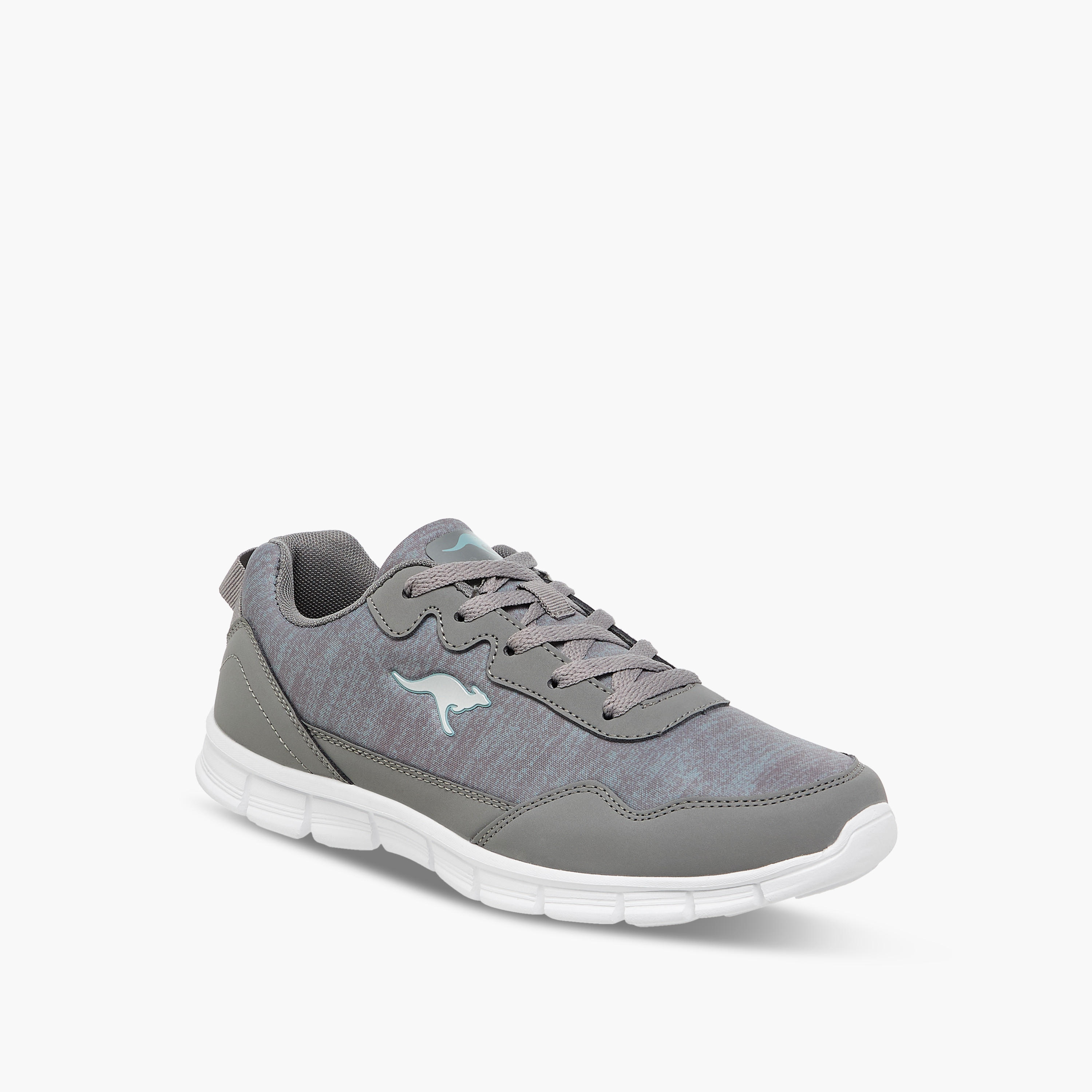 KangaROOS Women's Panelled Sports Shoes with Lace-Up Closure-women-shoes-sports-image-2