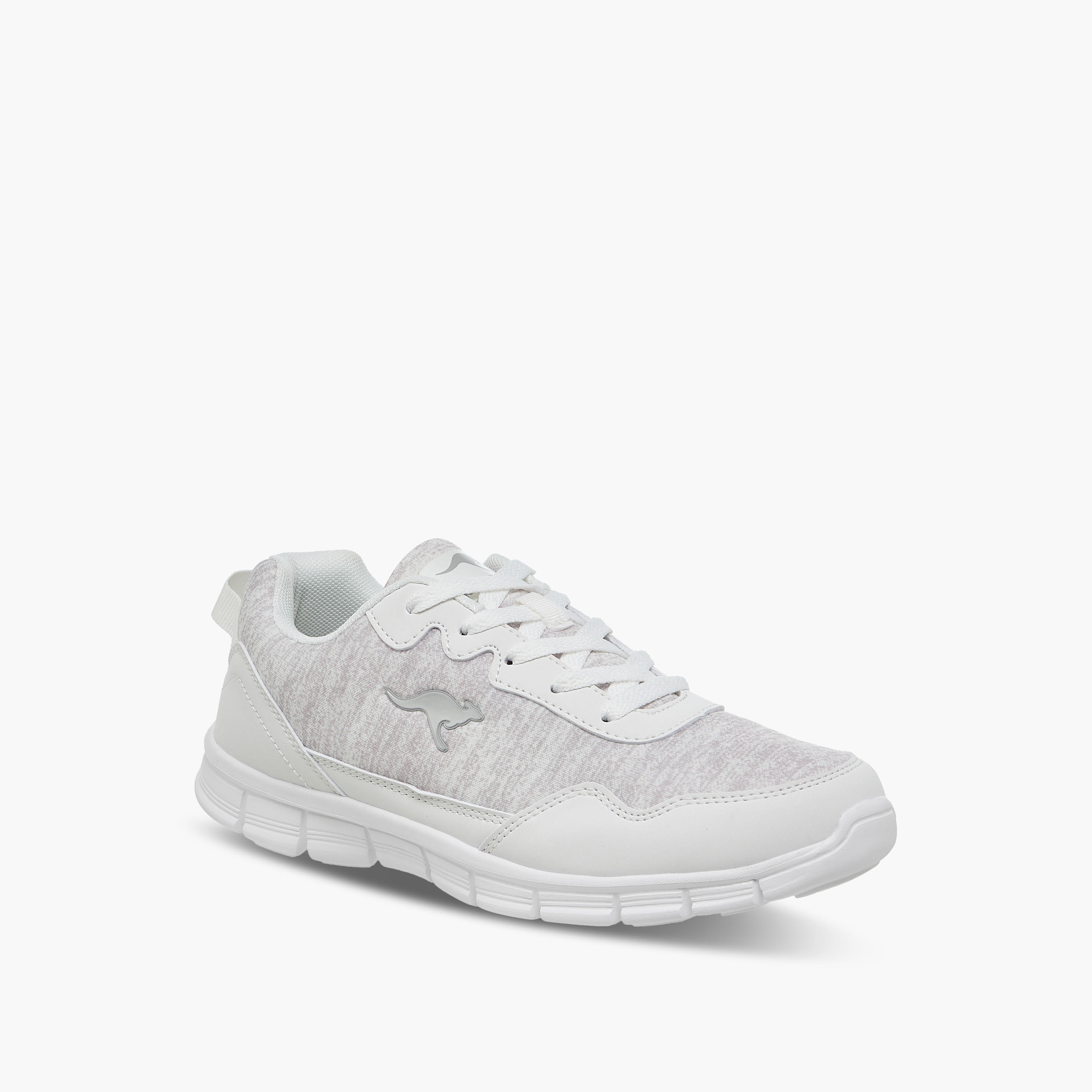 KangaROOS Women's Panelled Sports Shoes with Lace-Up Closure-women-shoes-sports-image-2