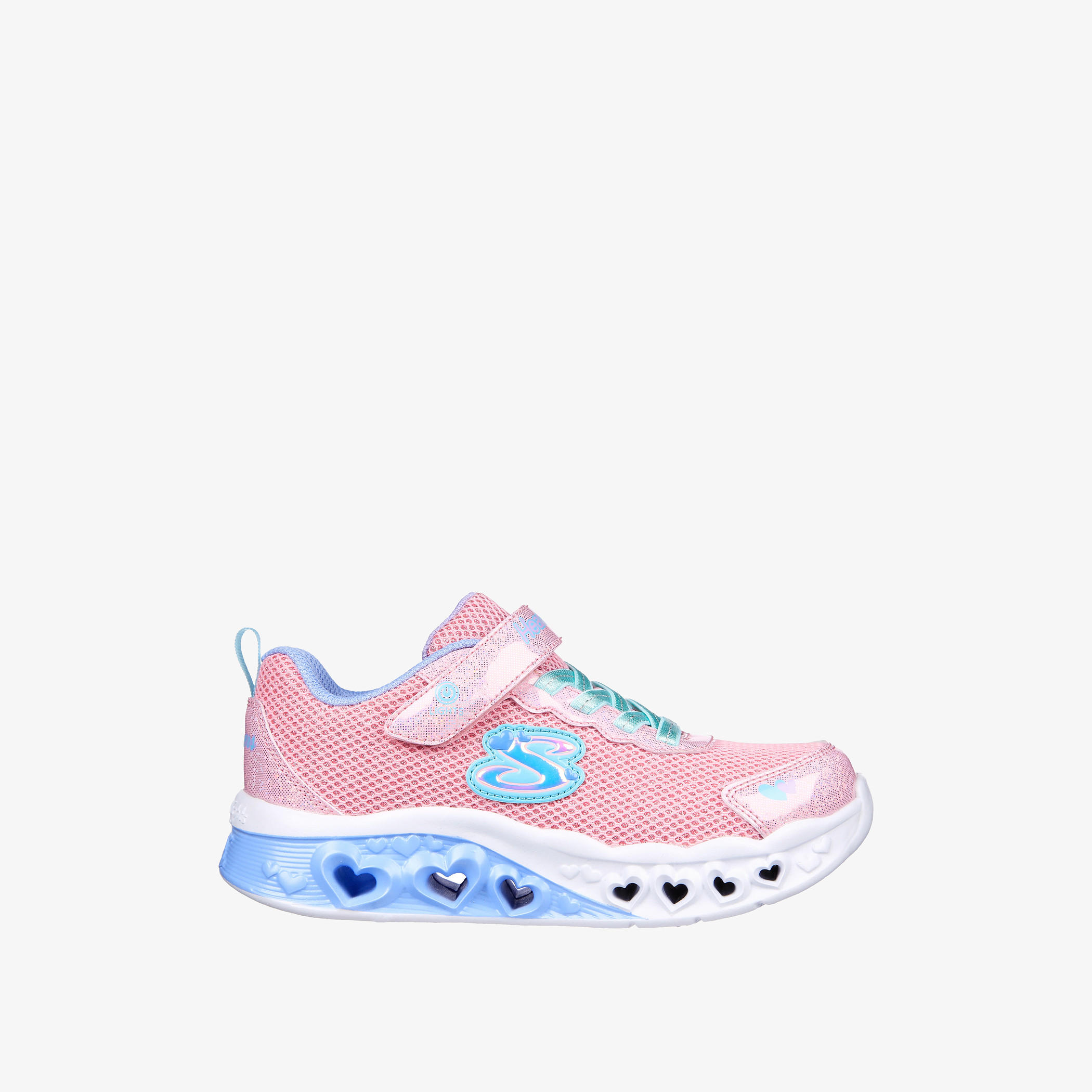 حذاء فلاتر هارت لايتس للبنات من سكتشرز - 302317L-PKMT-CS-girls-shoes-sports-image-1