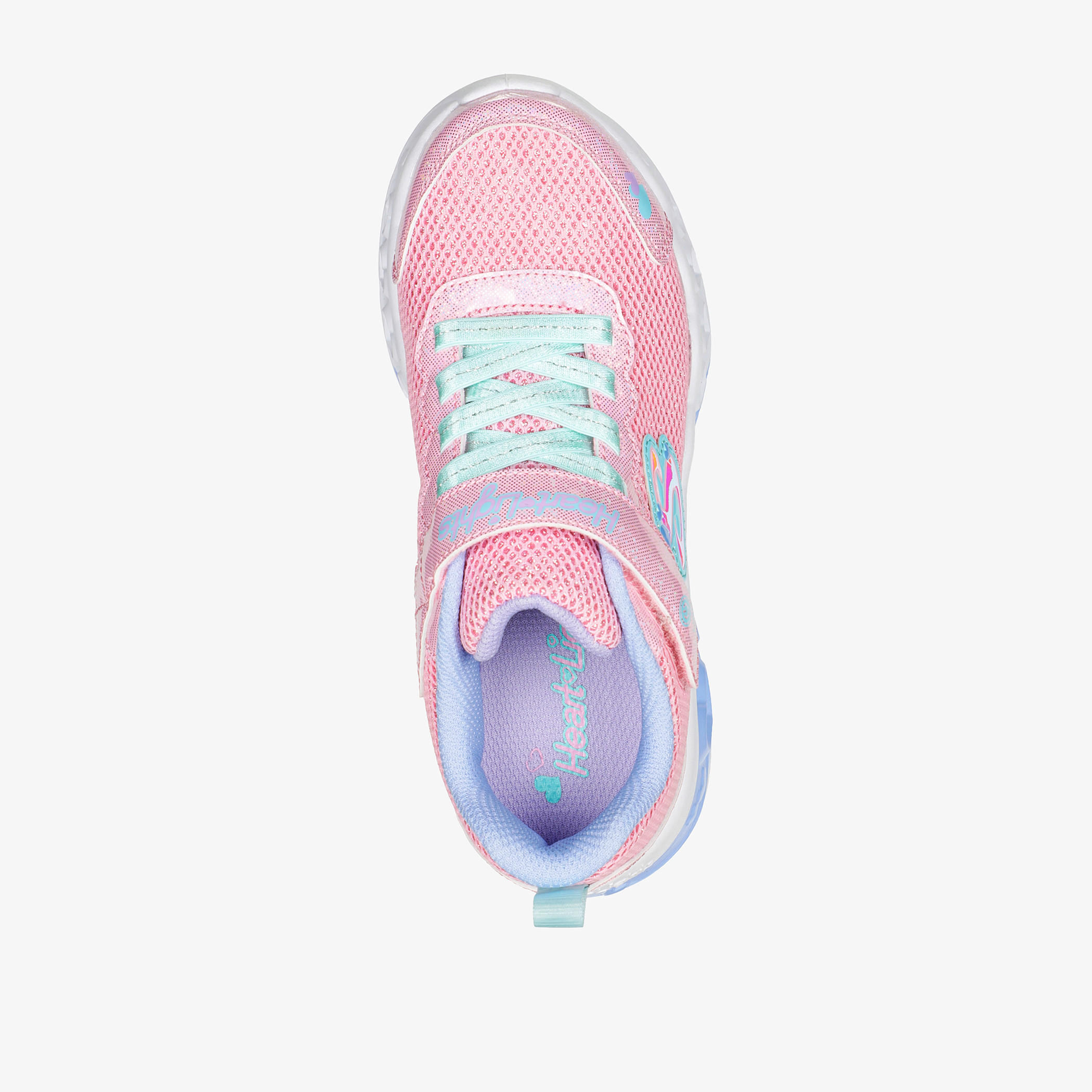 حذاء فلاتر هارت لايتس للبنات من سكتشرز - 302317L-PKMT-CS-girls-shoes-sports-image-4