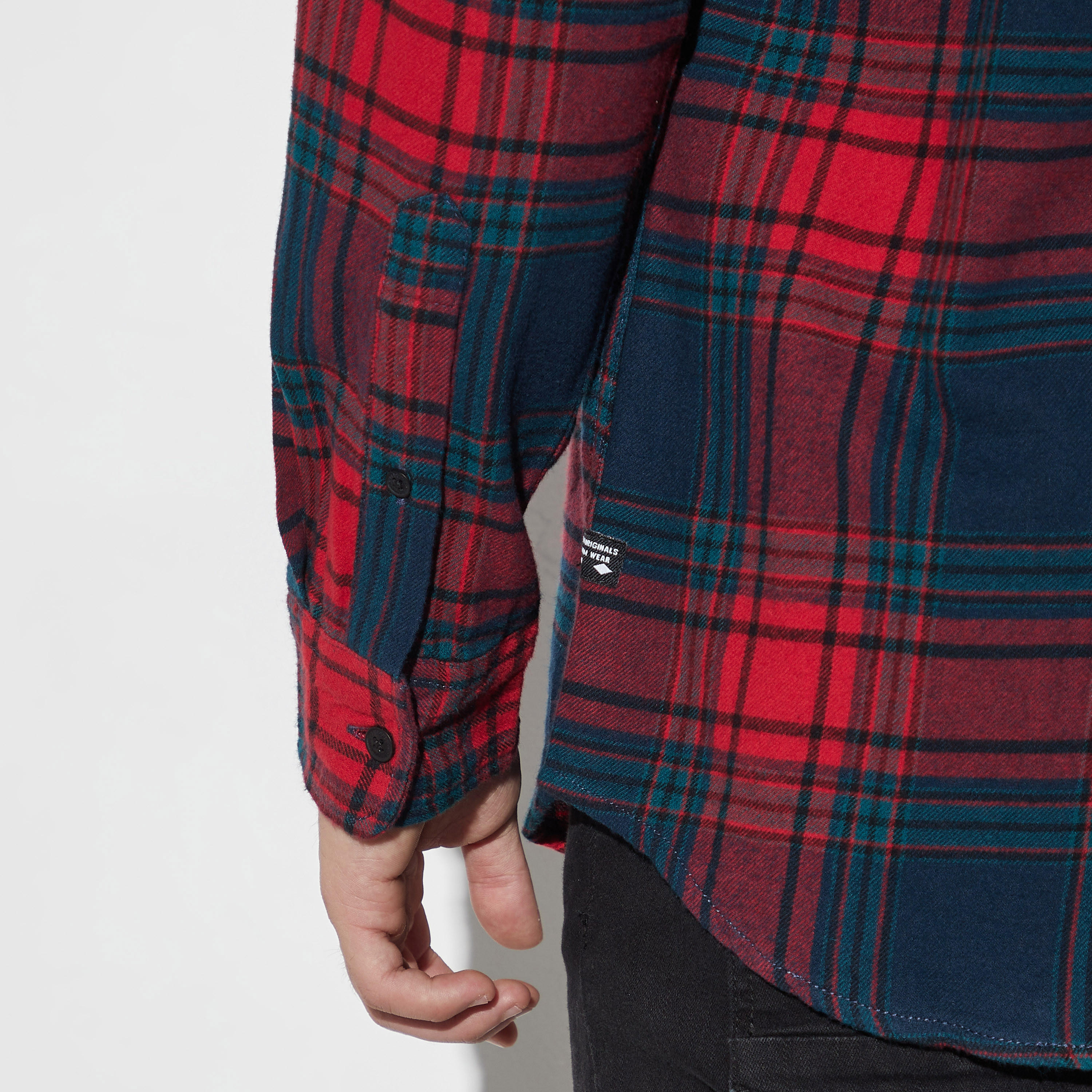 قميص كاروهات بأكمام طويلة وجيب من لي كوبر-men-clothing-shirts-image-5
