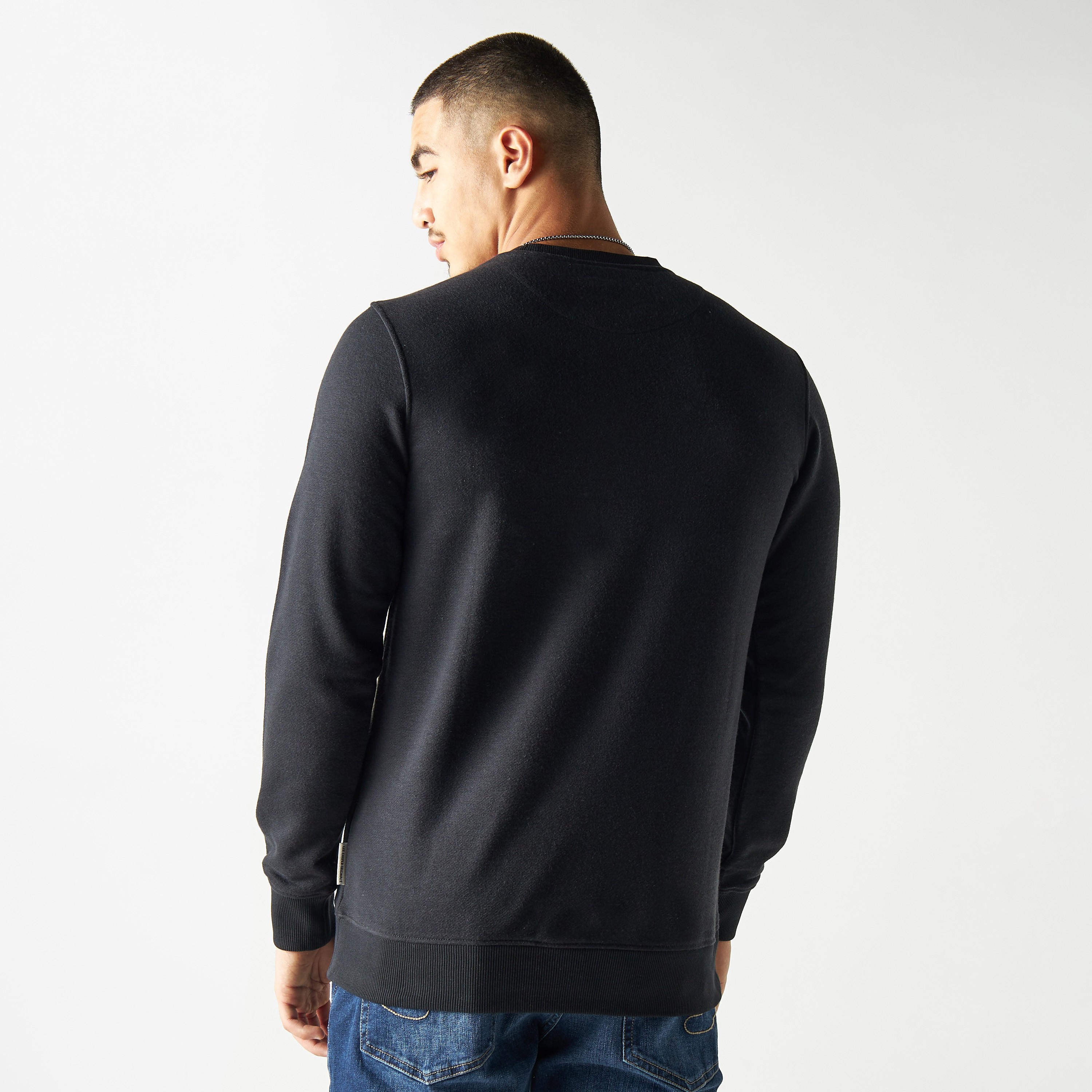سويت شيرت مطرّز بأكمام طويلة من لي كوبر-men-winterwear-hoodiesandsweatshirts-image-3