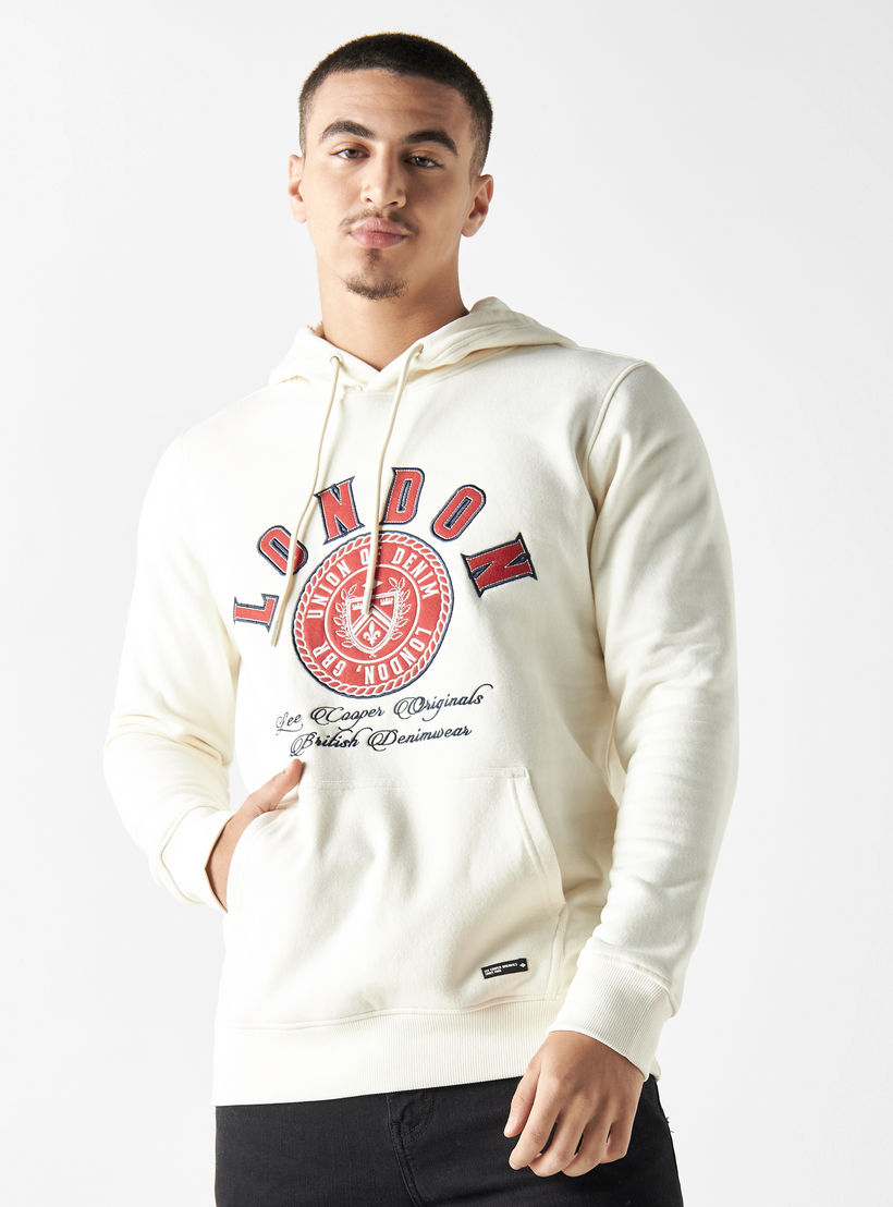 هودي بأكمام طويلة وجيوب كنغر من لي كوبر-men-winterwear-hoodiesandsweatshirts-image-1