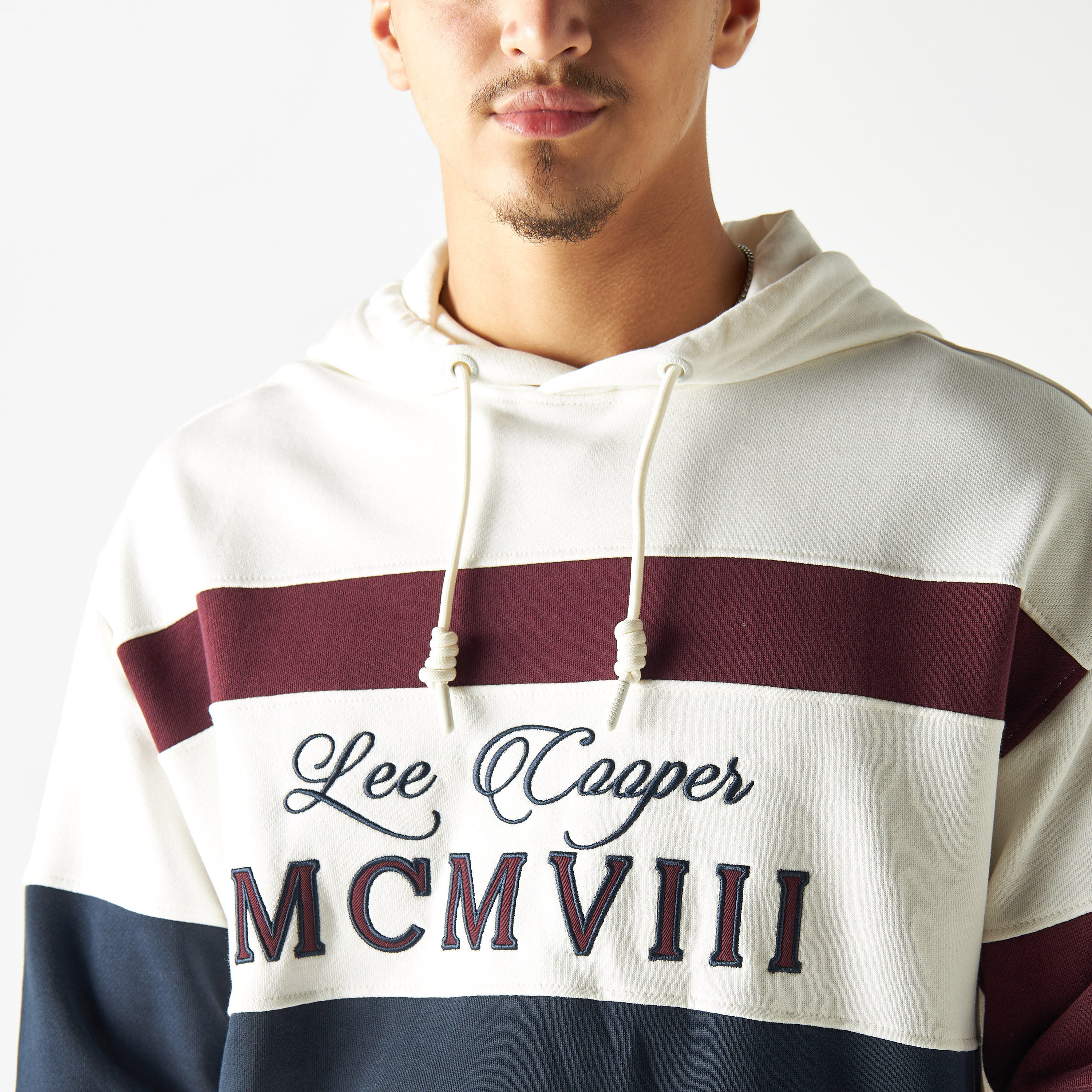 هودي قوالب ملوّنة بأكمام طويلة من لي كوبر-men-winterwear-hoodiesandsweatshirts-image-4