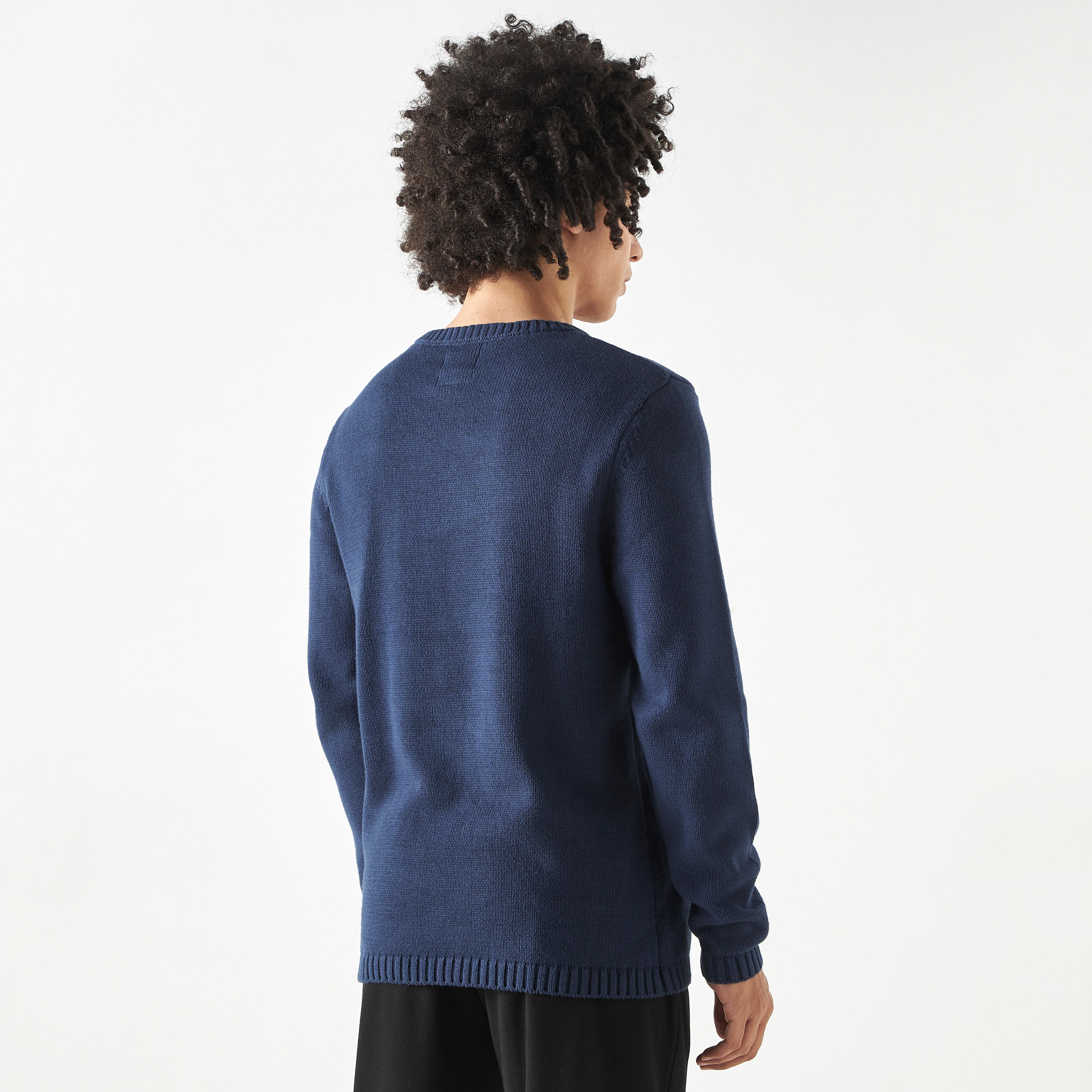 سويت شيرت بارز الملمس بياقة ضيّقة وأكمام طويلة من لي كوبر-men-winterwear-hoodiesandsweatshirts-image-3