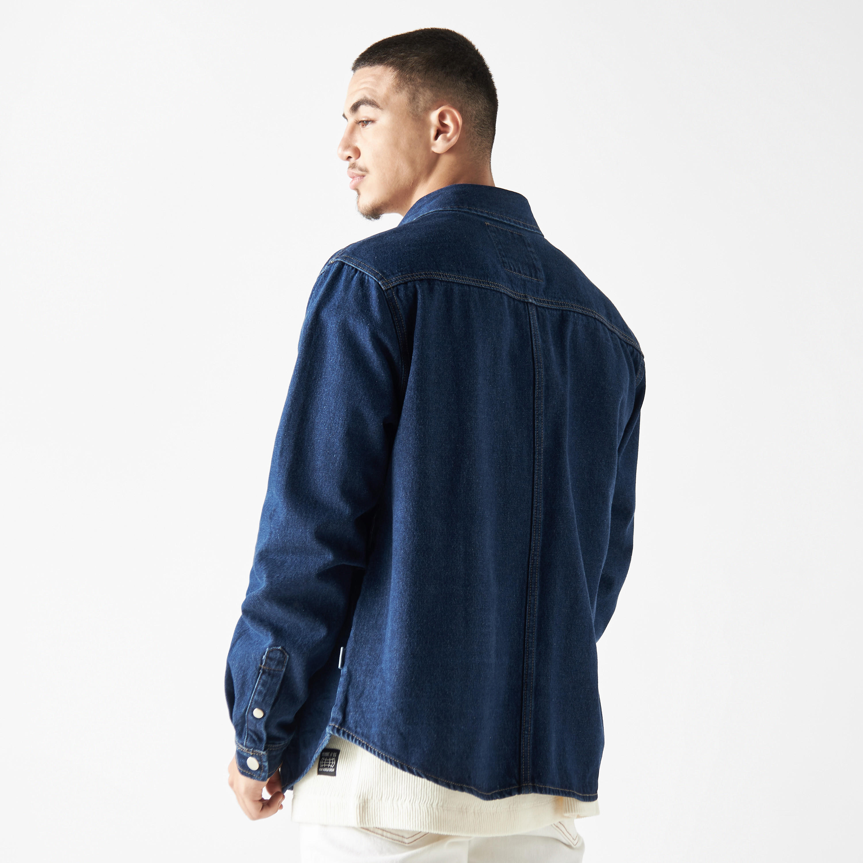 قميص بأكمام طويلة وجيوب من لي كوبر-men-clothing-shirts-image-3