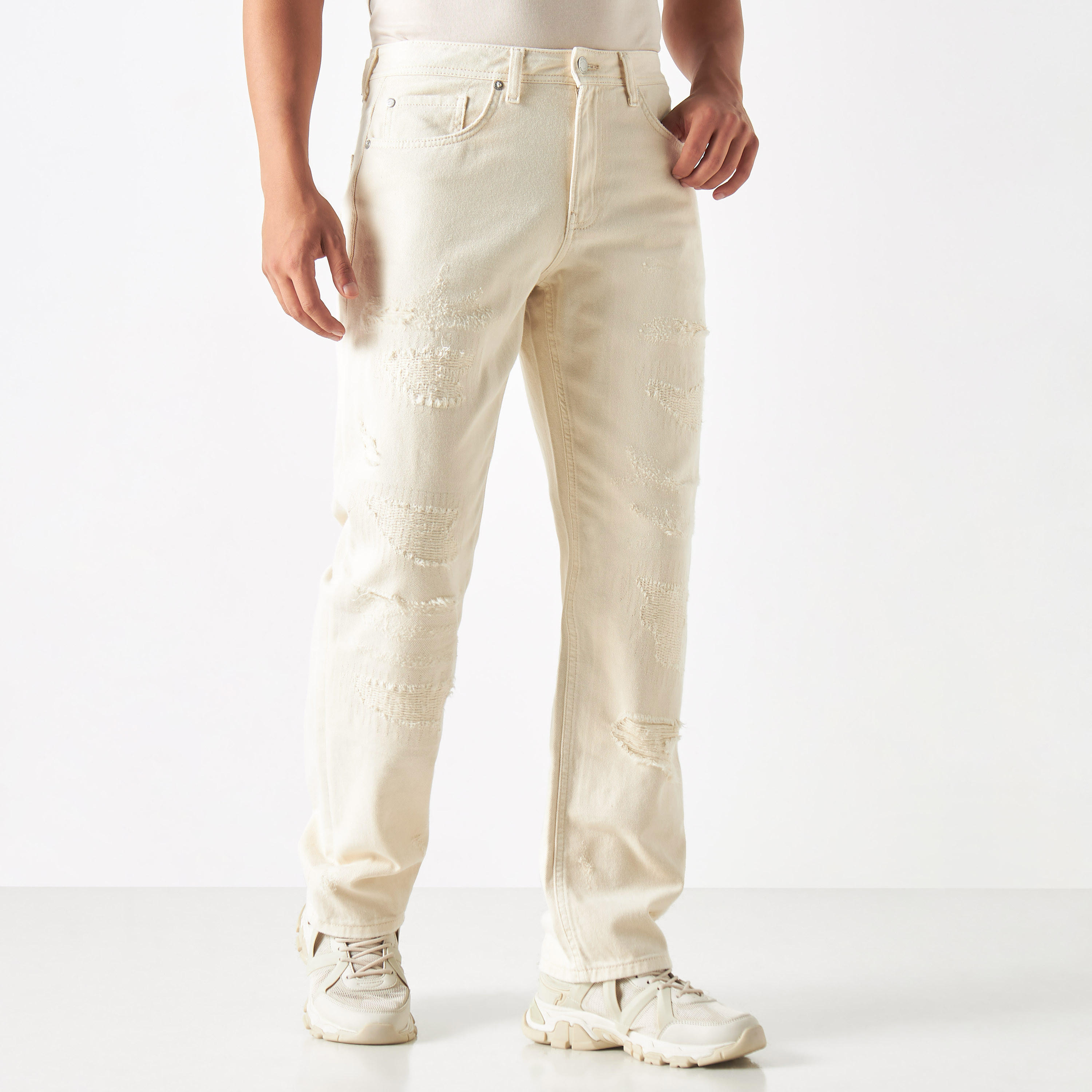 جينز ممزق بجيوب من لي كوبر-men-clothing-bottoms-jeans-image-1