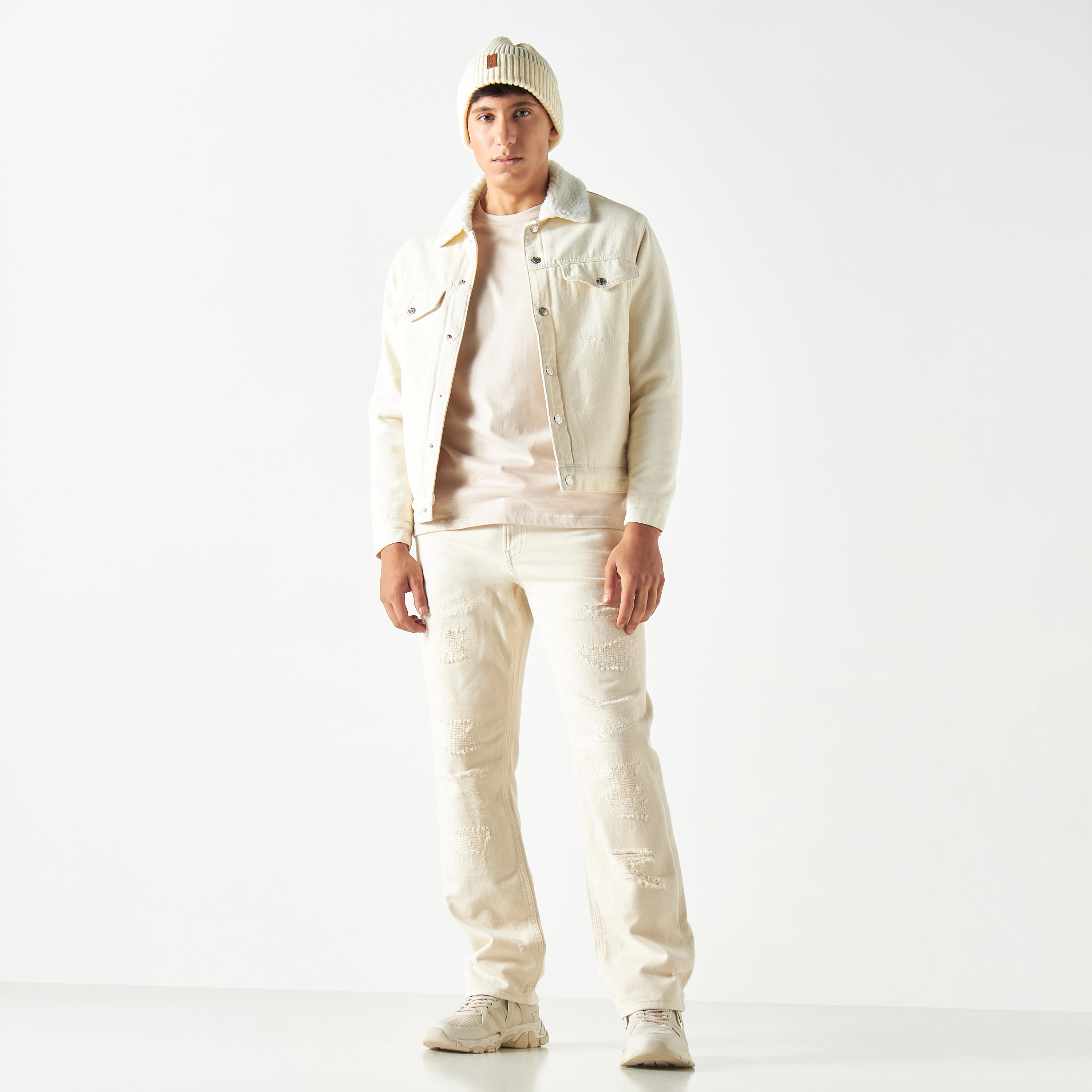 جينز ممزق بجيوب من لي كوبر-men-clothing-bottoms-jeans-image-2
