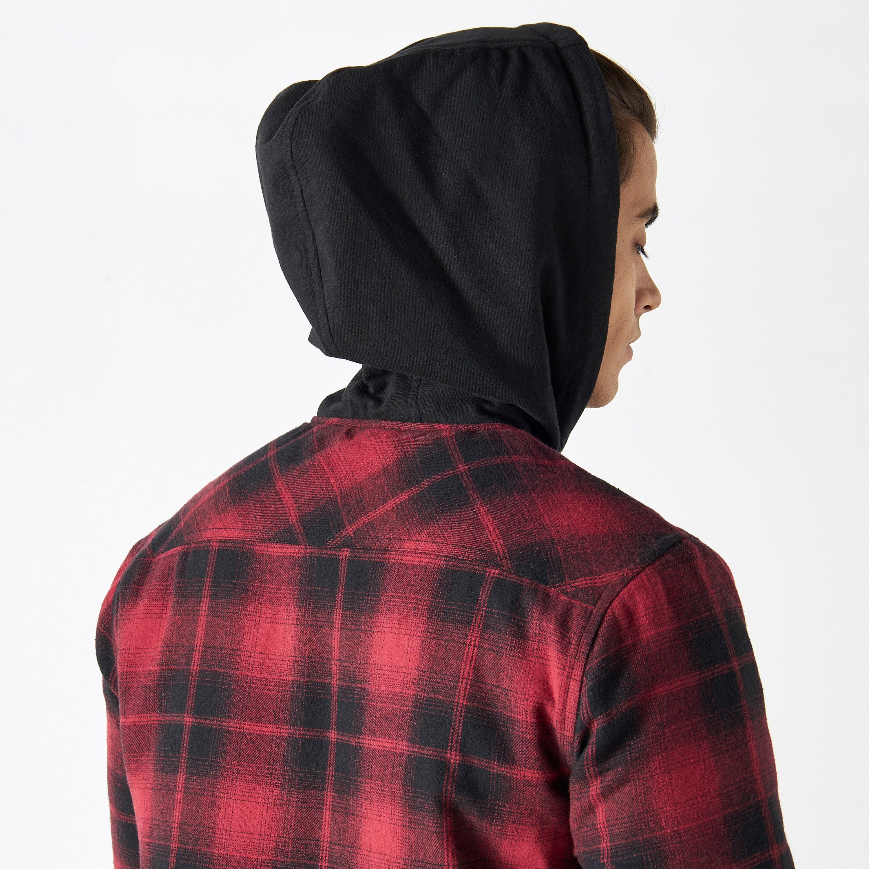 Lee Cooper Checked Jacket with Button Closure and Pockets-men-clothing-jacketsandblazers-jackets-image-5