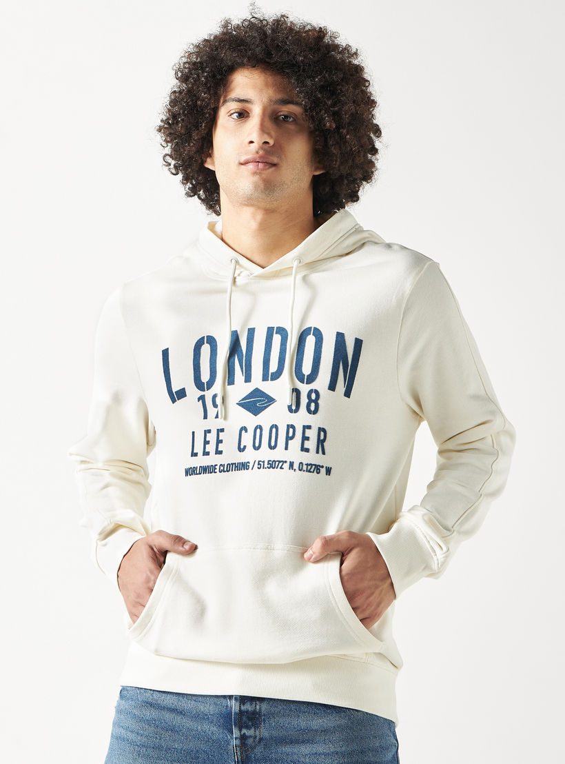 Lee Cooper Printed Hoodie with Kangaroo Pocket-men-winterwear-hoodiesandsweatshirts-image-1