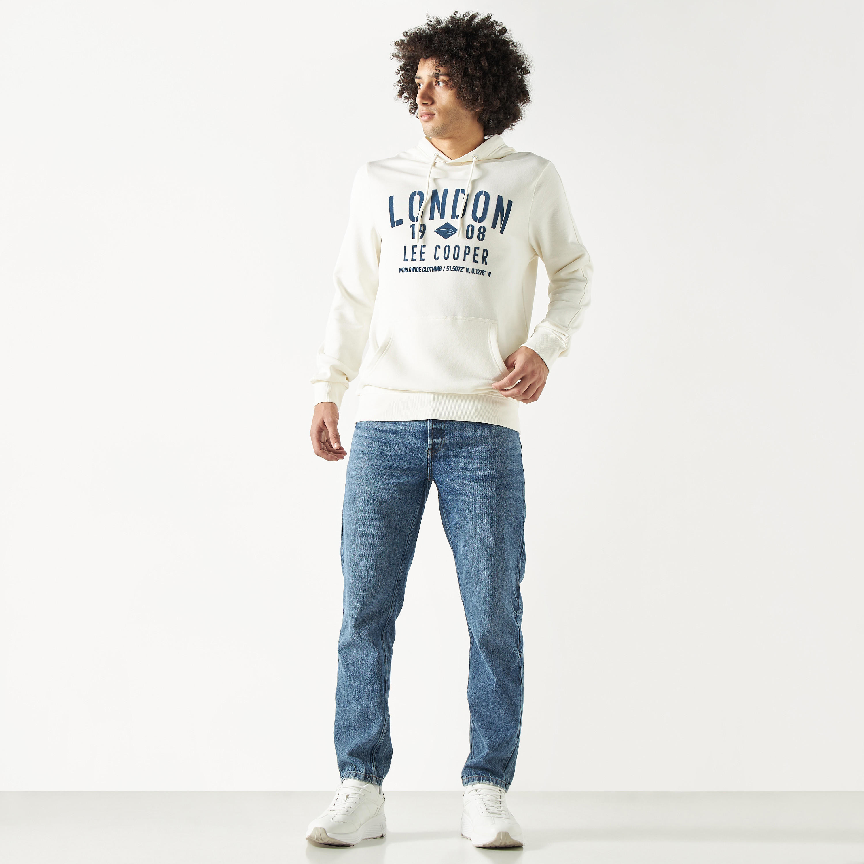 Lee Cooper Printed Hoodie with Kangaroo Pocket-men-winterwear-hoodiesandsweatshirts-image-2