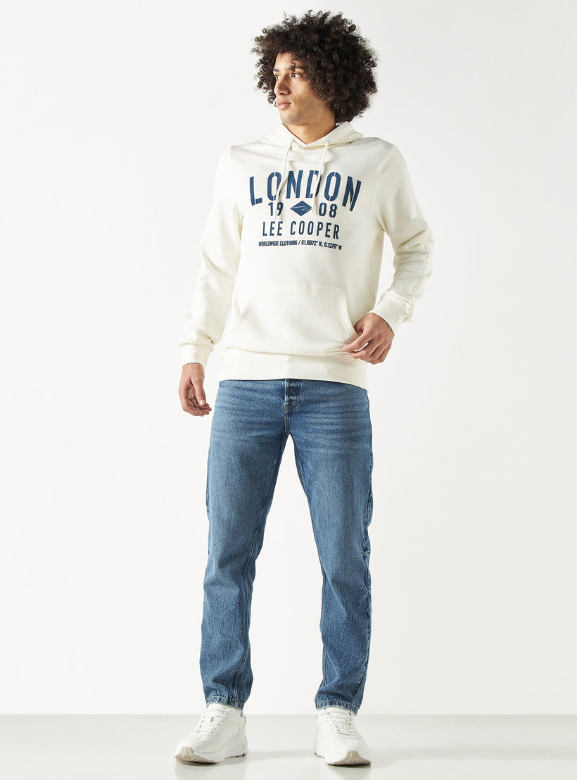 Lee Cooper Printed Hoodie with Kangaroo Pocket-men-winterwear-hoodiesandsweatshirts-image-2