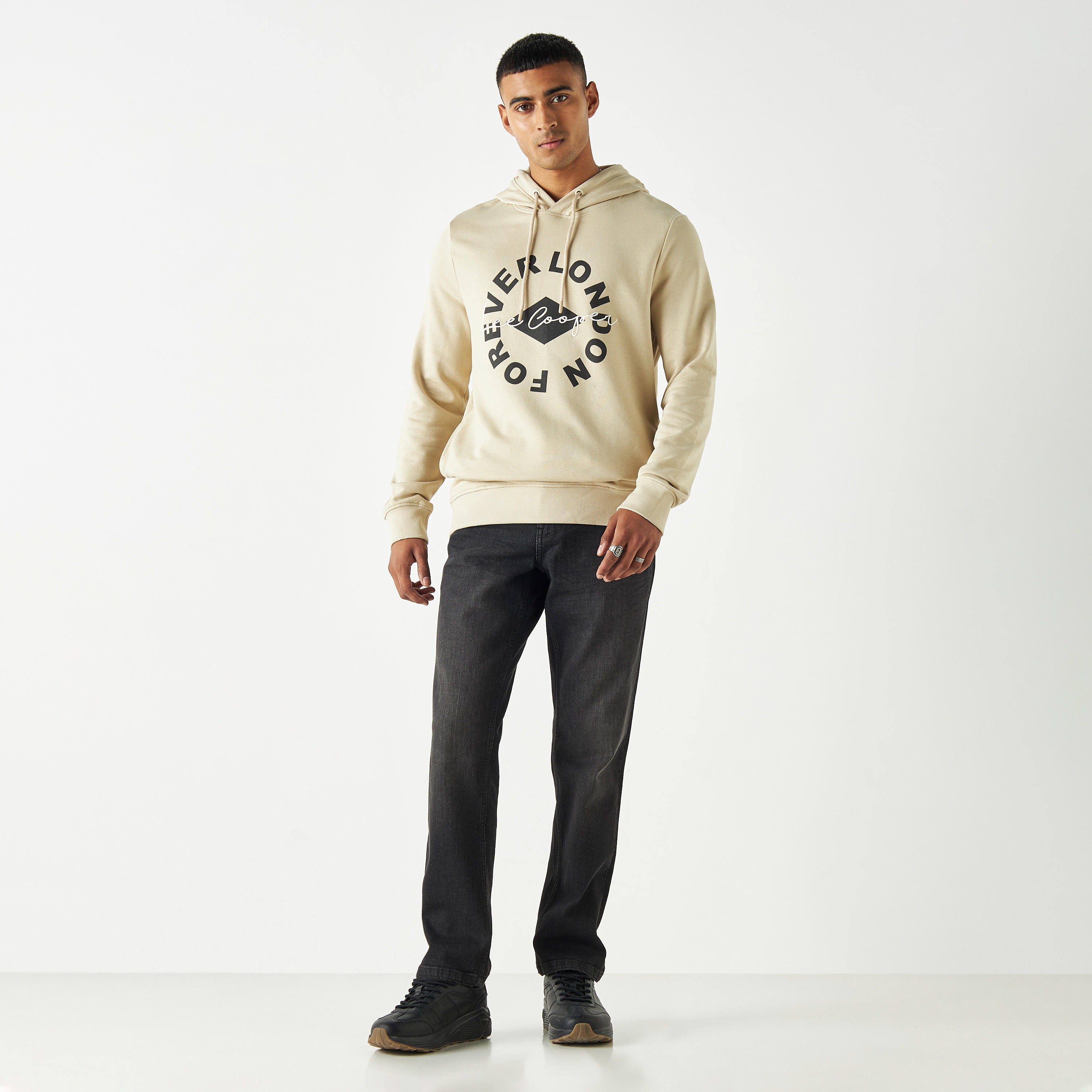 Lee Cooper Printed Hoodie with Kangaroo Pocket-men-winterwear-hoodiesandsweatshirts-image-2