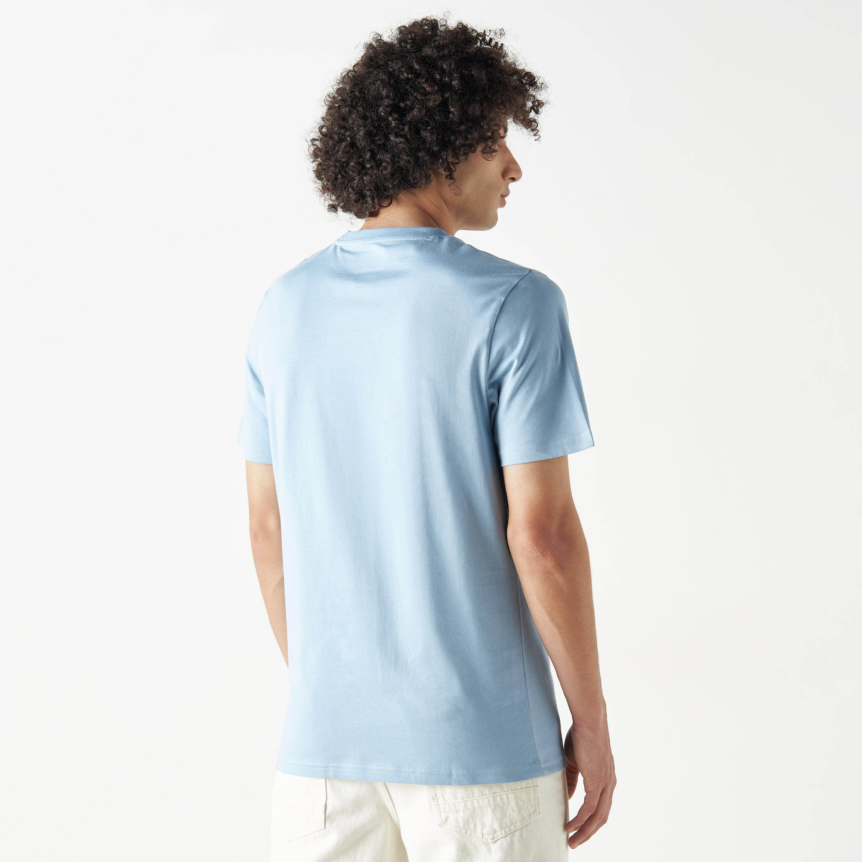Lee Cooper Printed Crew Neck T-shirt with Short Sleeves-men-clothing-tshirtsandpolos-tshirts-image-3