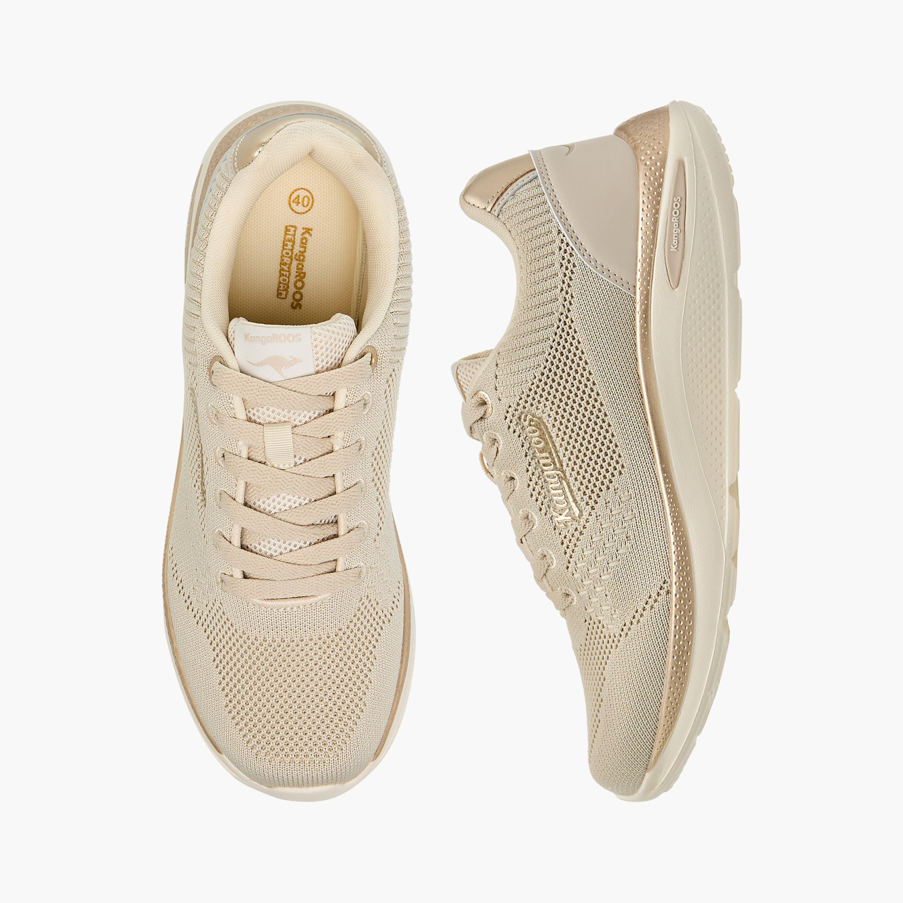 حذاء رياضي بارز الملمس برباط إغلاق للنساء من كانجاروز-women-shoes-sports-image-1