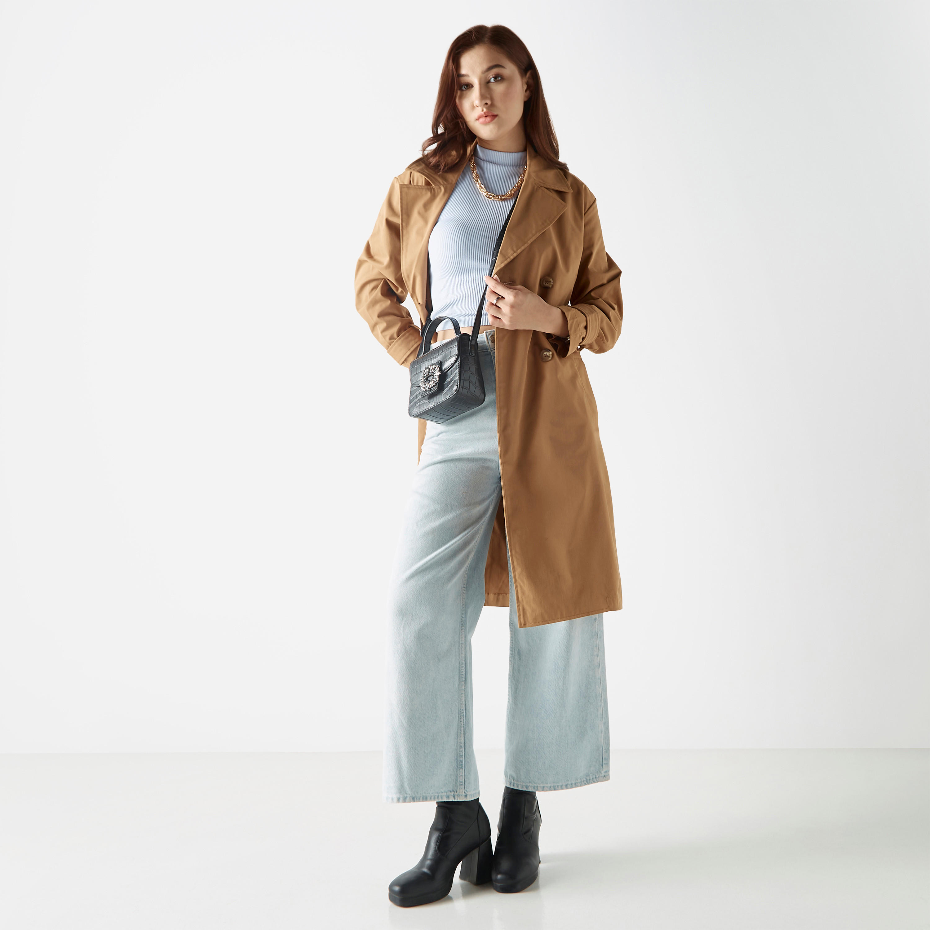 معطف بجيوب وحزام ربط من لي كوبر-women-winterwear-coatsandjackets-jackets-image-2