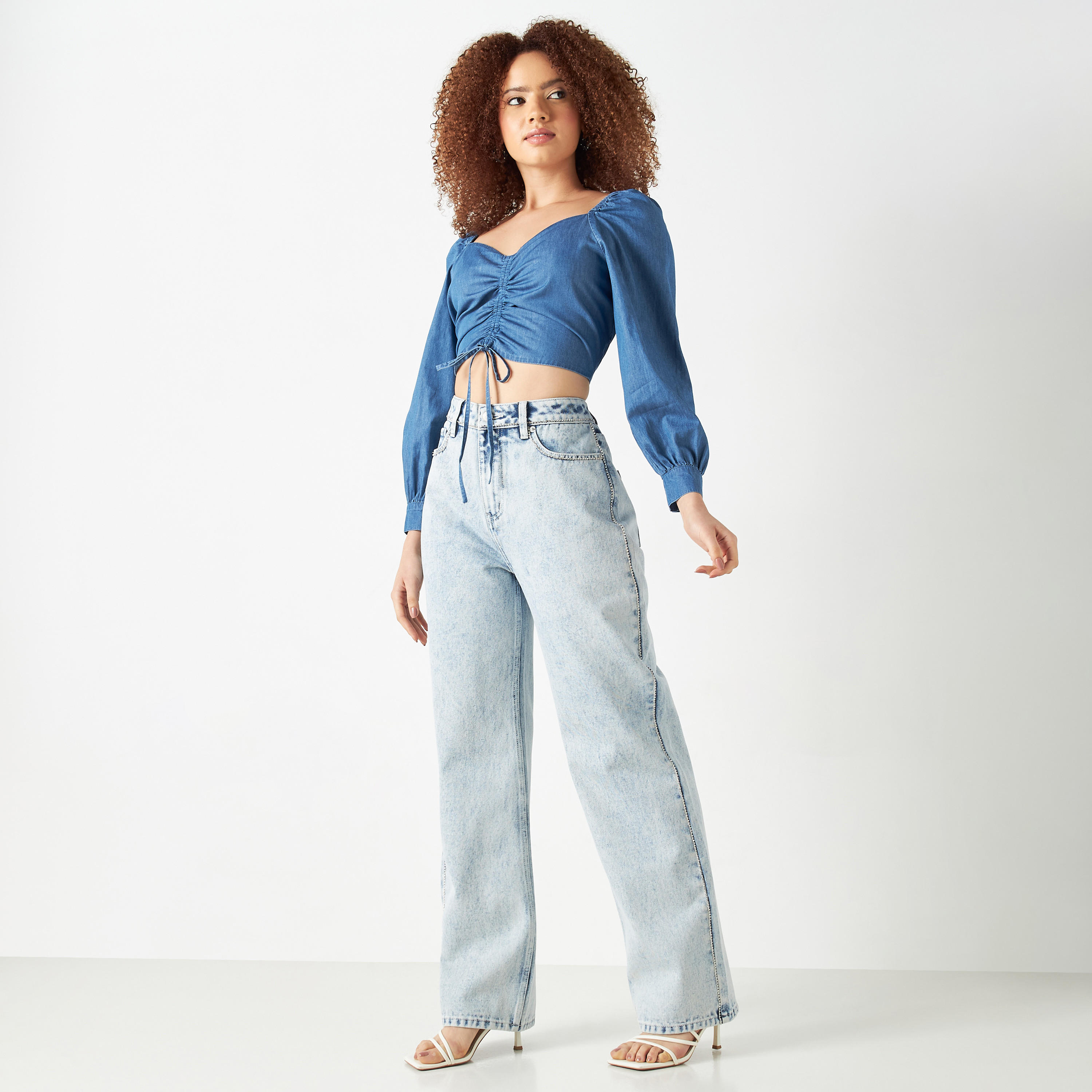 Lee Cooper Wide Leg Jeans with Pockets-women-clothing-bottoms-jeans-image-2